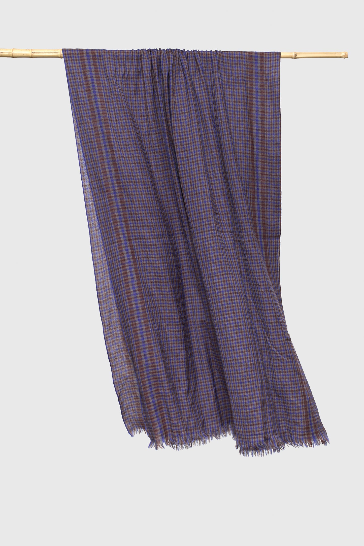 WOOL AND CASHMERE SCARF INDIGO