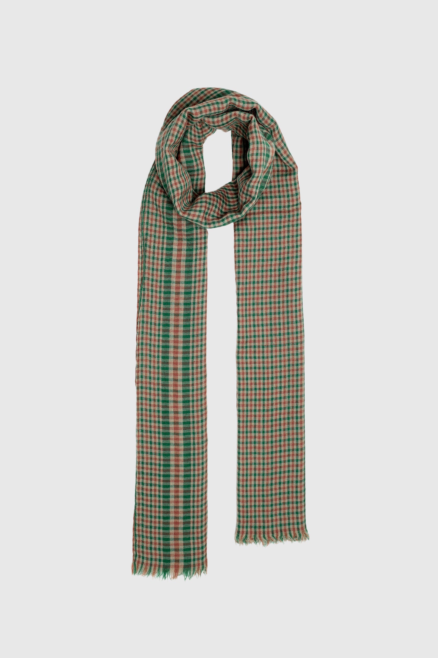 WOOL AND CASHMERE SCARF GREEN