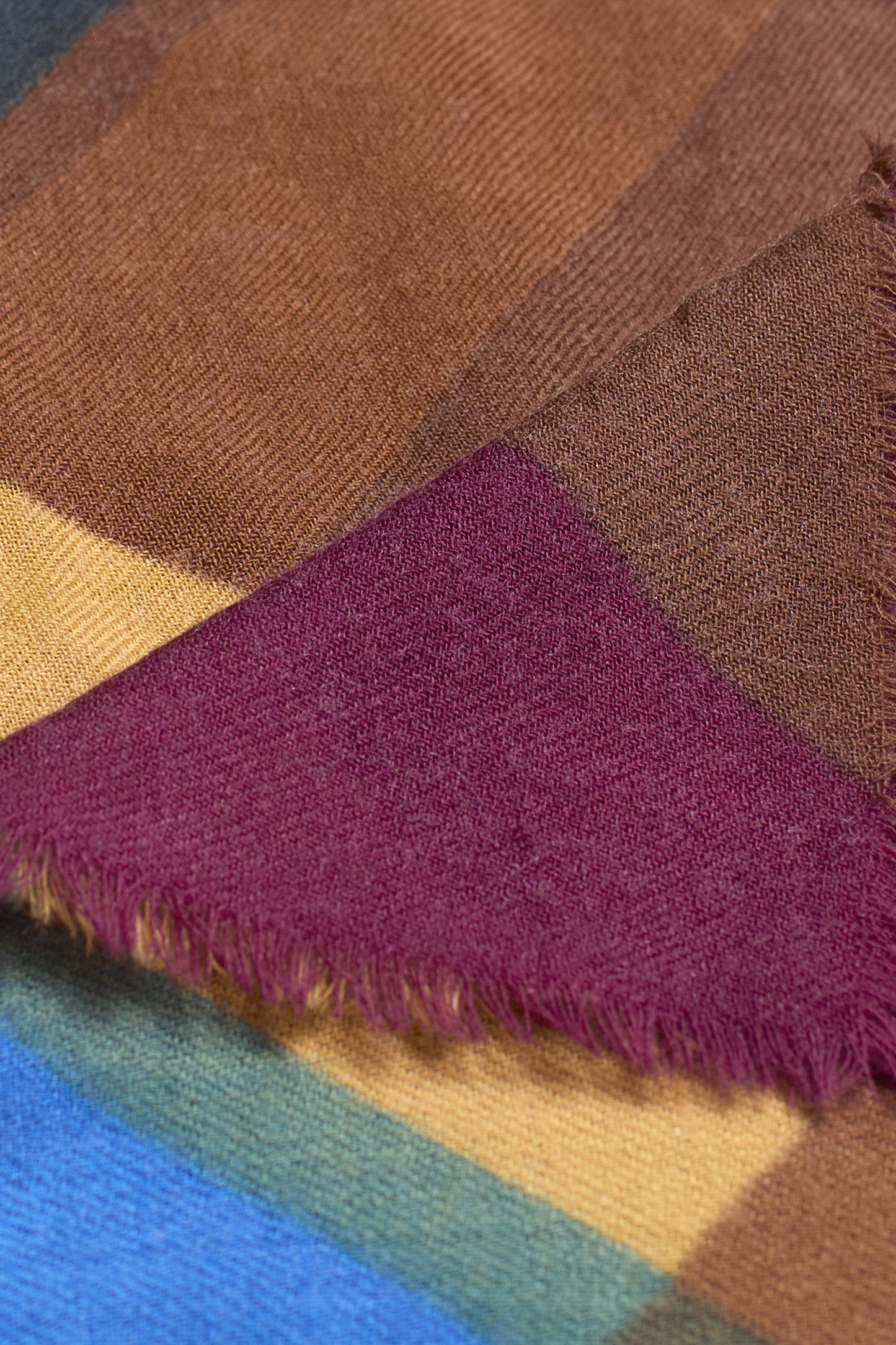 WOOL SCARF ROYAL BLUE