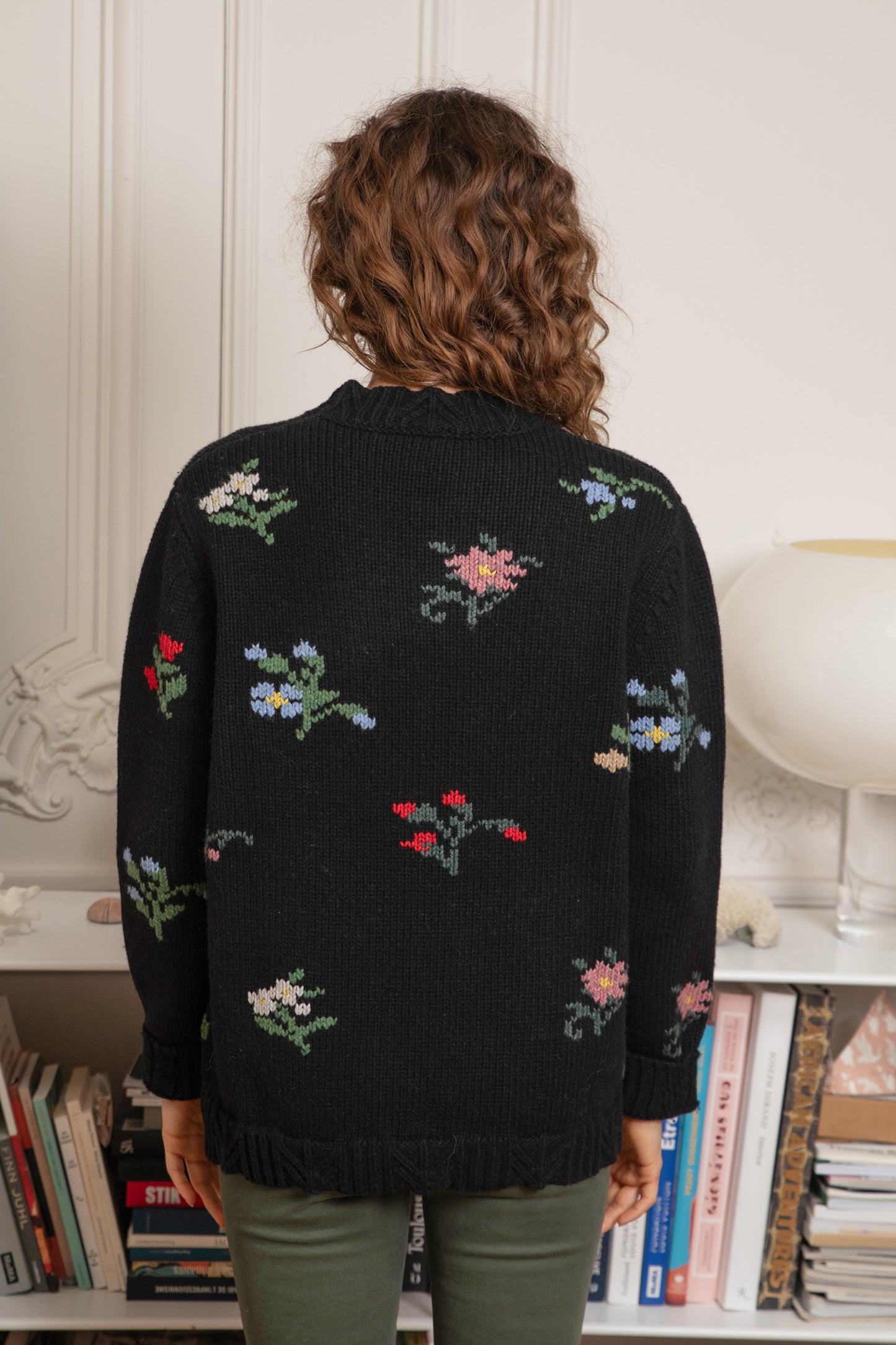 JACQUARD SWEATER BLACK