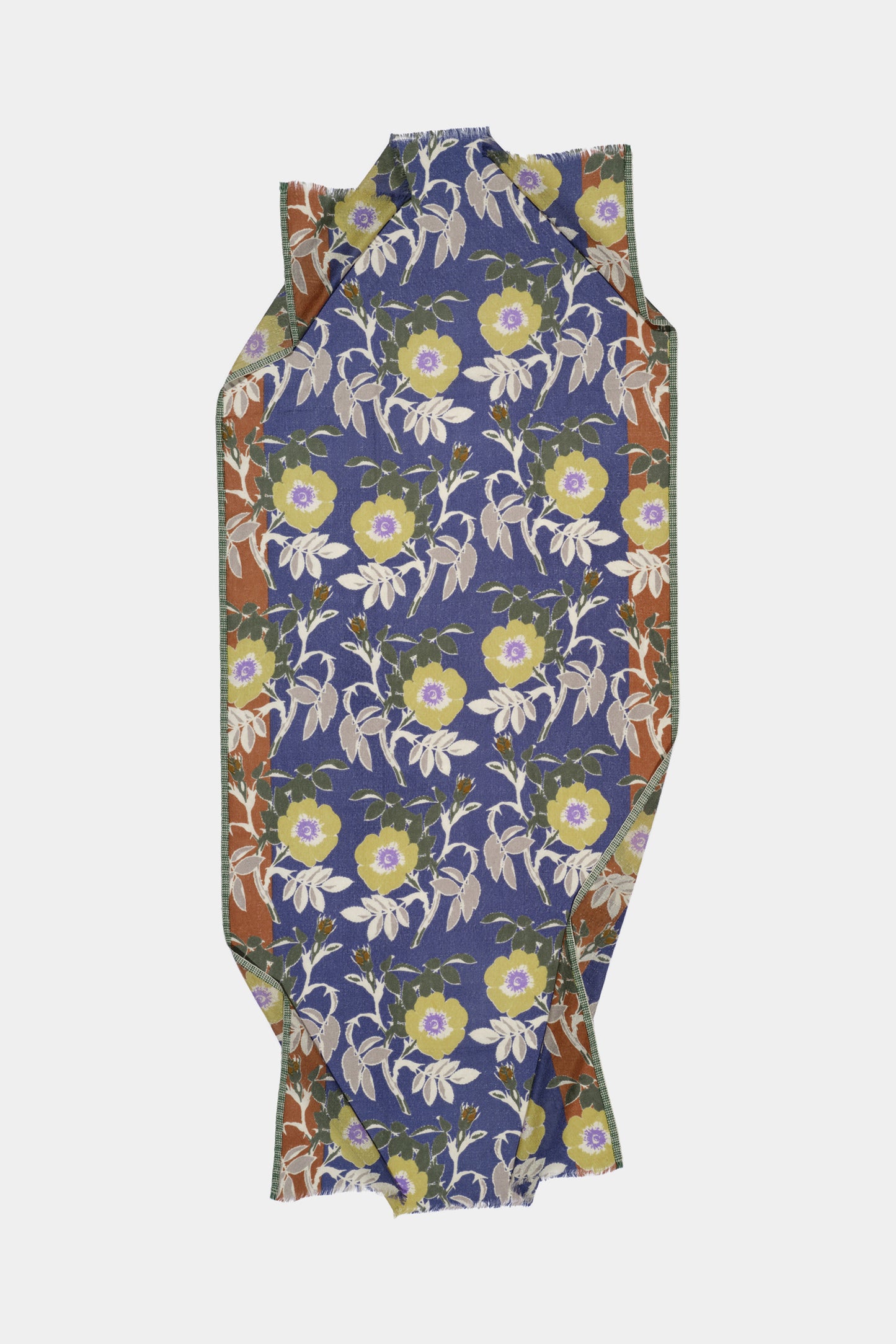 MAXI FLOWER SCARF LAVENDER