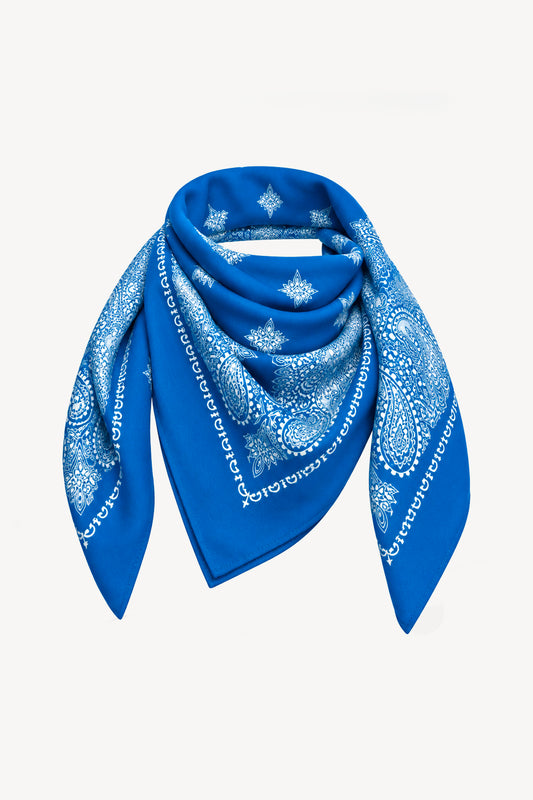 WOOL BANDANA INDIGO