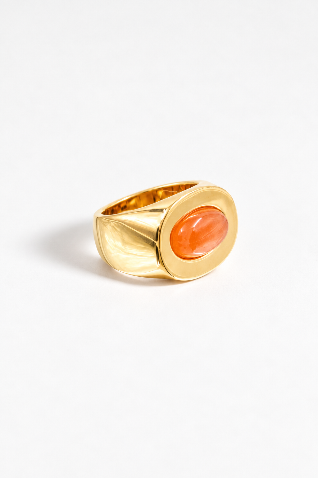 BAGUE UNO OR QUARTZ ORANGE