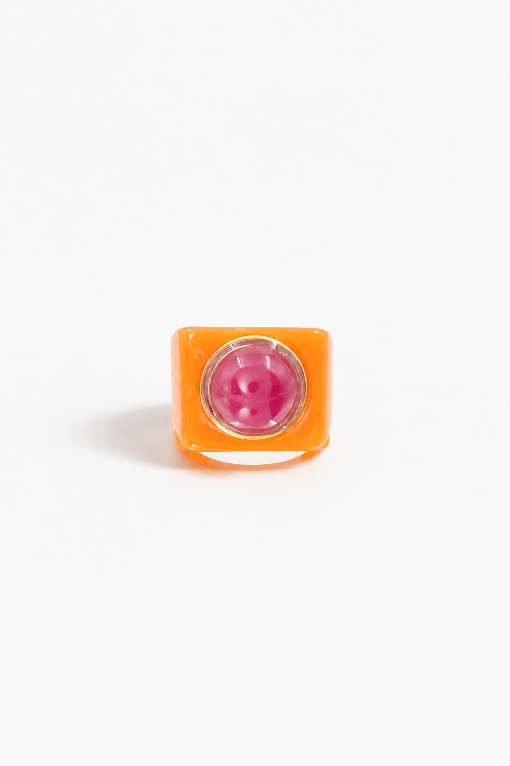 BAGUE UNO ABRICOT QUARTZ ROSE
