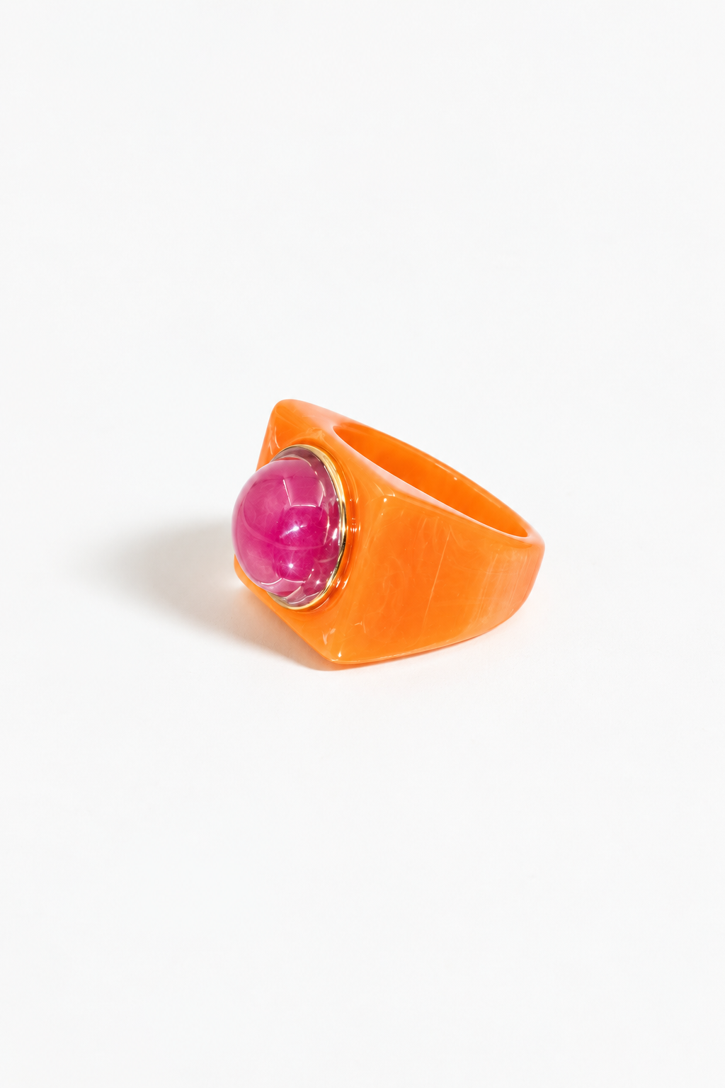 BAGUE UNO ABRICOT QUARTZ ROSE