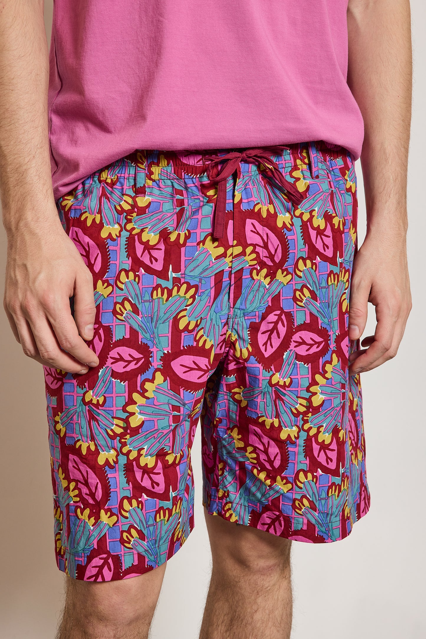 PRINTED BERMUDA SHORTS PINK
