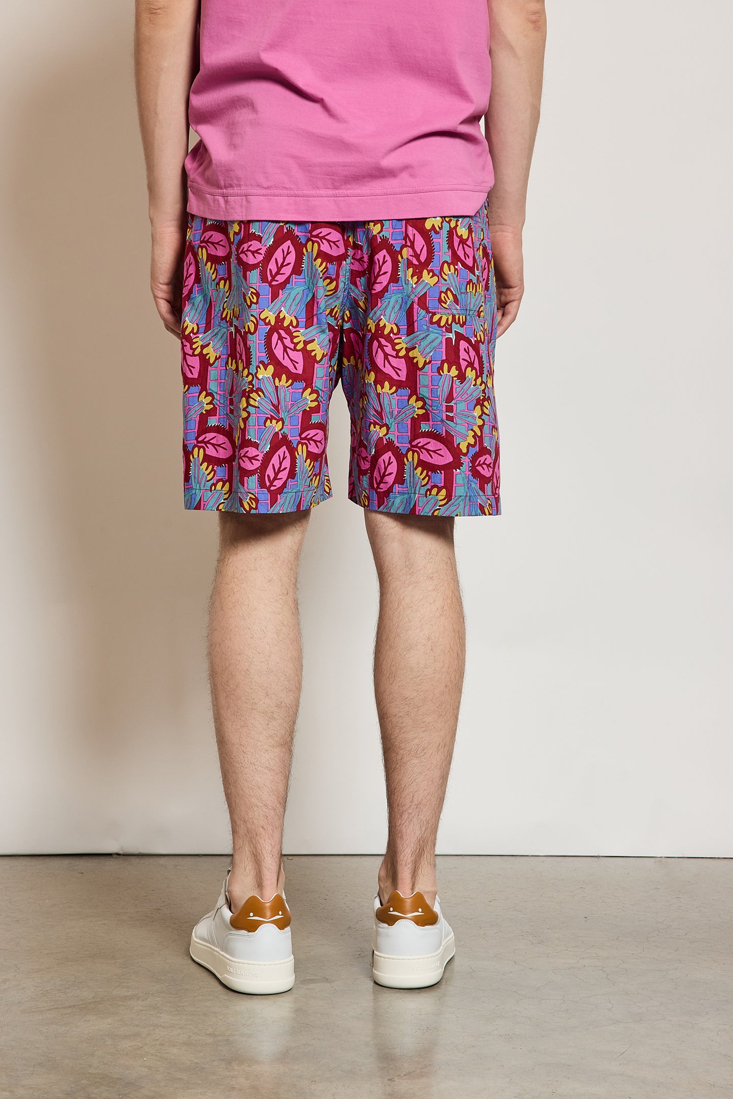 PRINTED BERMUDA SHORTS PINK