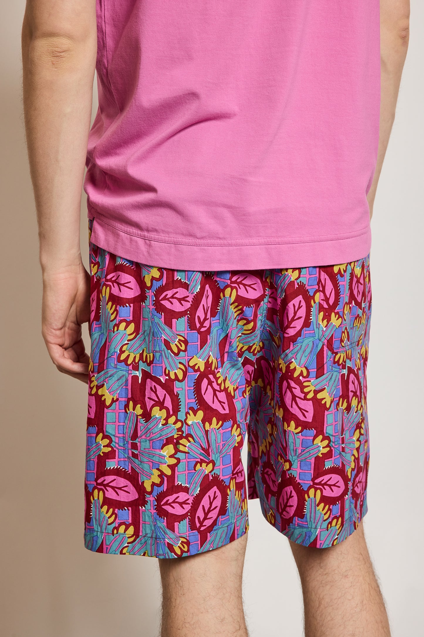PRINTED BERMUDA SHORTS PINK