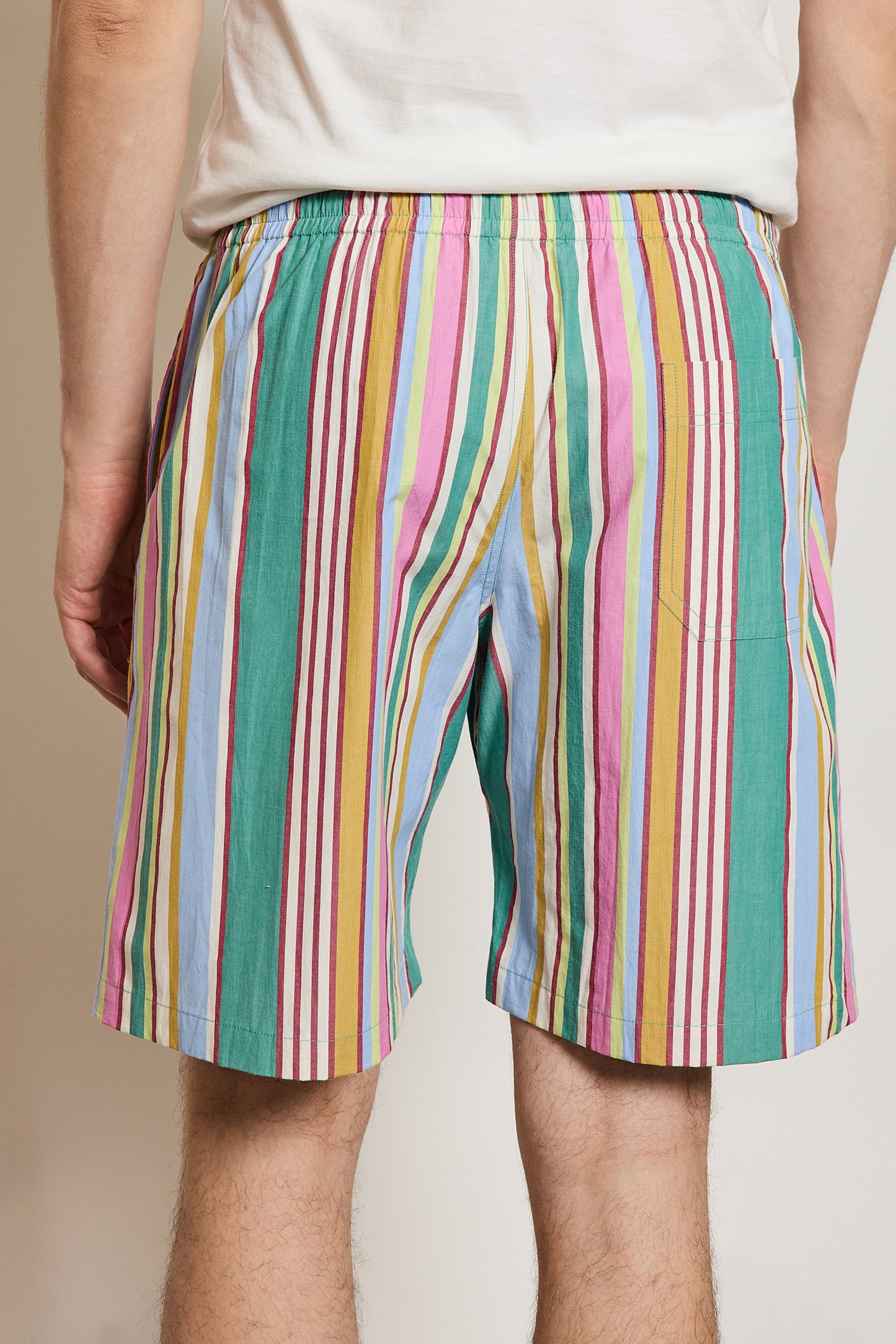 STRIPED BERMUDA SHORTS MULTICOLOR