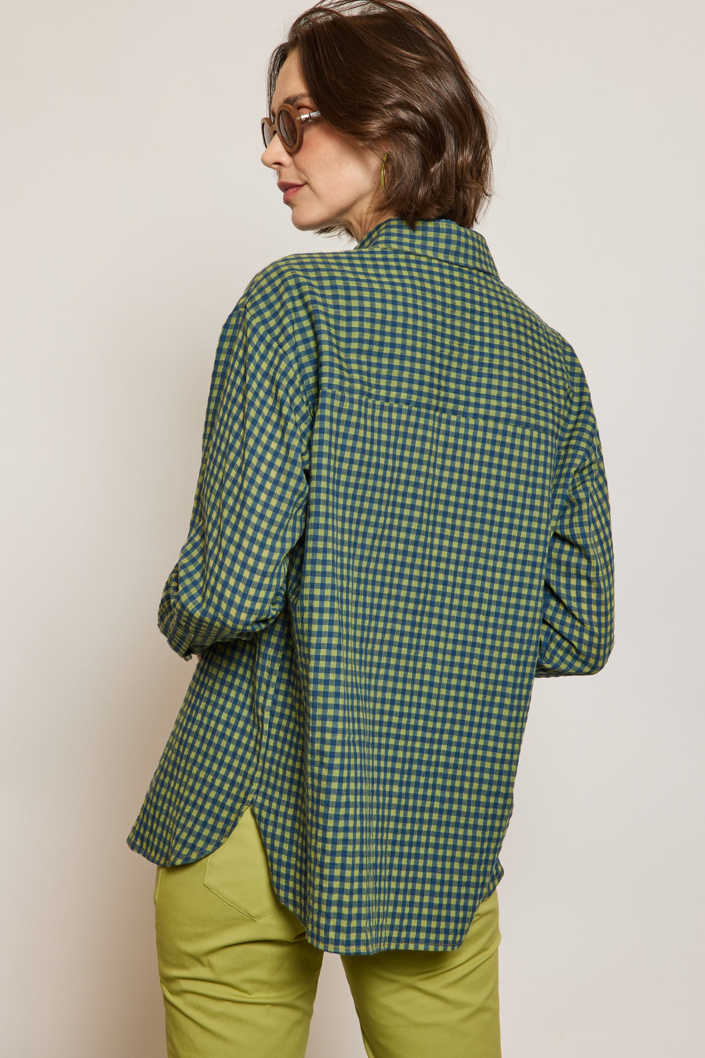 CHEMISE PIXELS MARINE