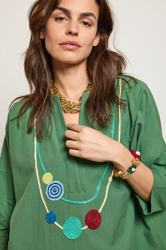 TOP BIJOUX VERT