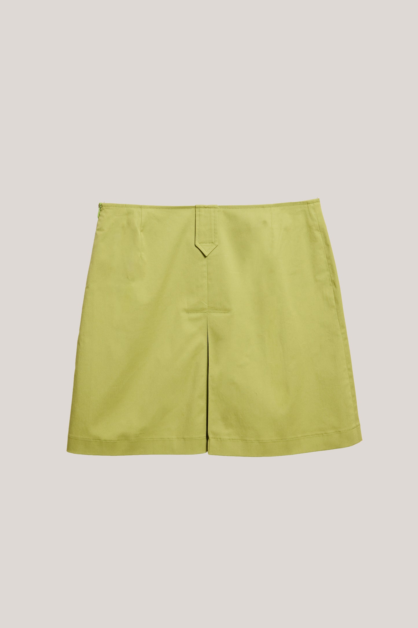 JUPE À POCHES PISTACHE