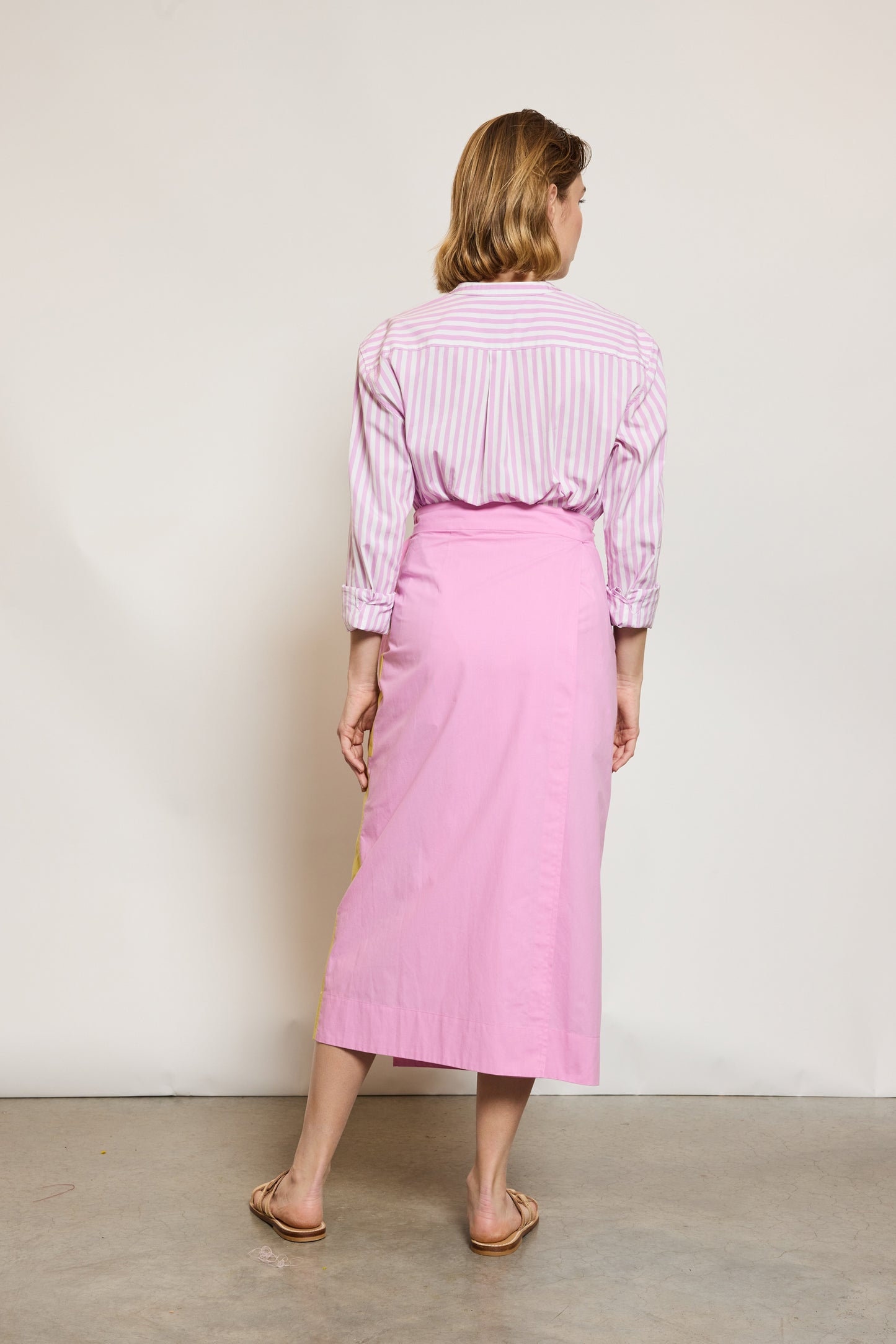JUPE BICOLORE ROSE