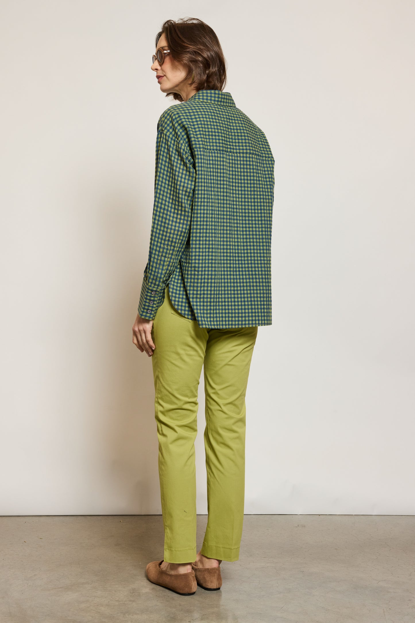 PANTALON FITTÉ PISTACHE