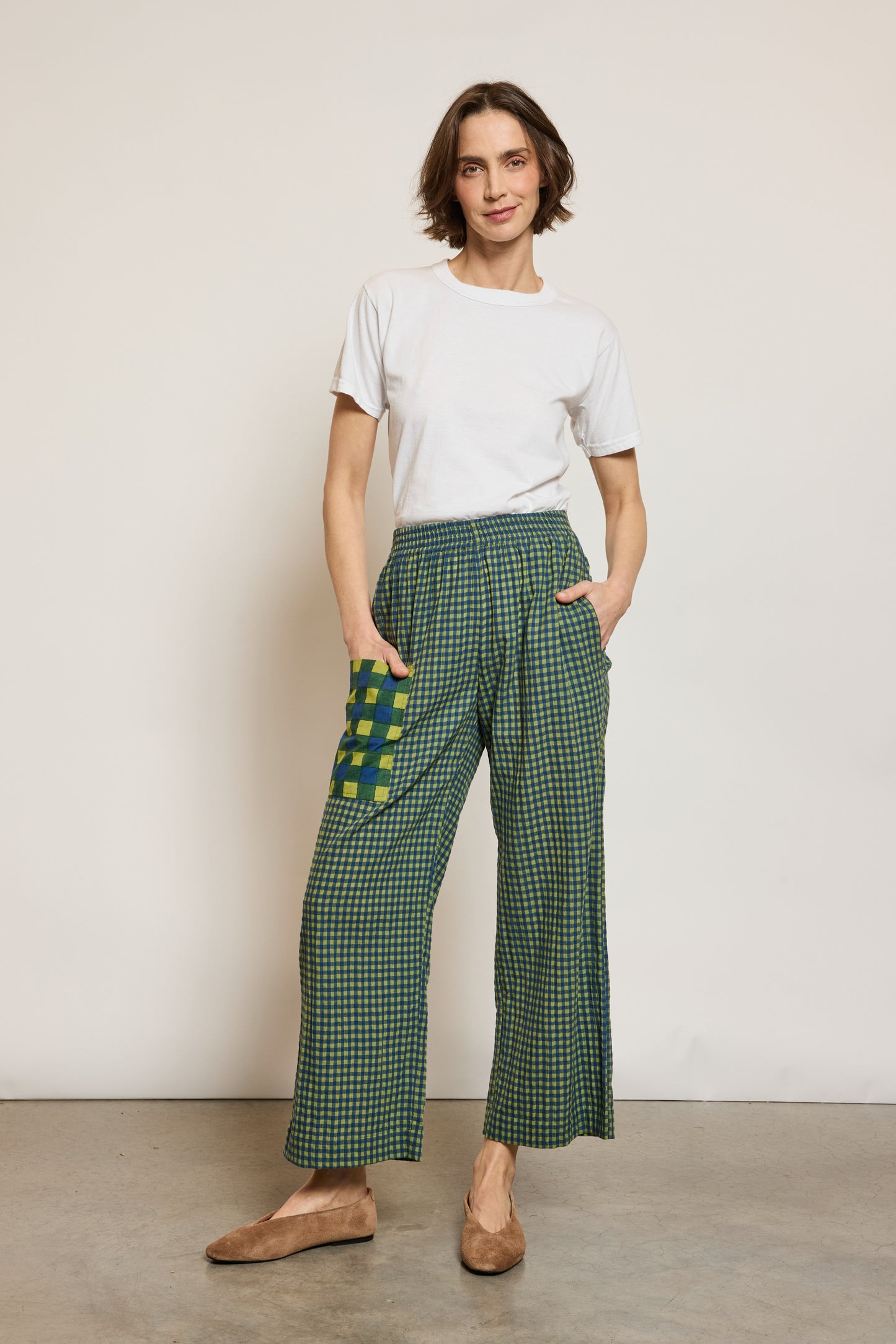 PANTALON À POCHE PIXELS MARINE