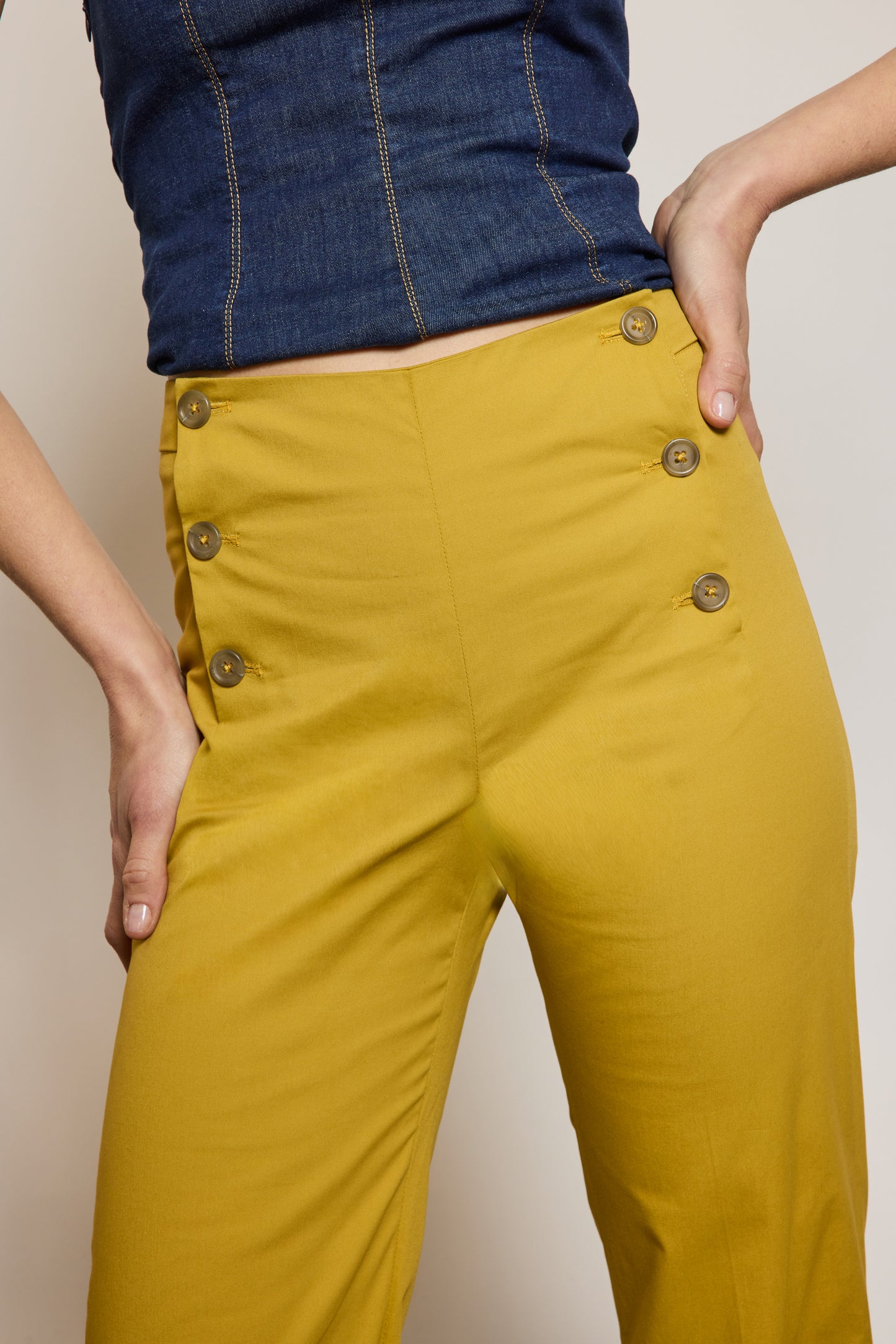 PANTALON À PONT SAFRAN