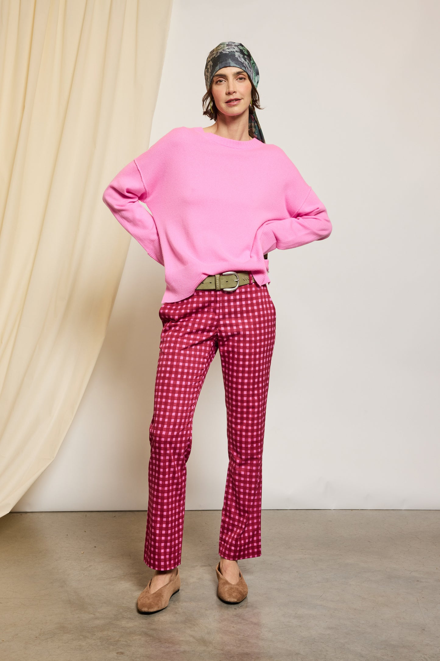 PANTALON PIXELS FUSCHIA