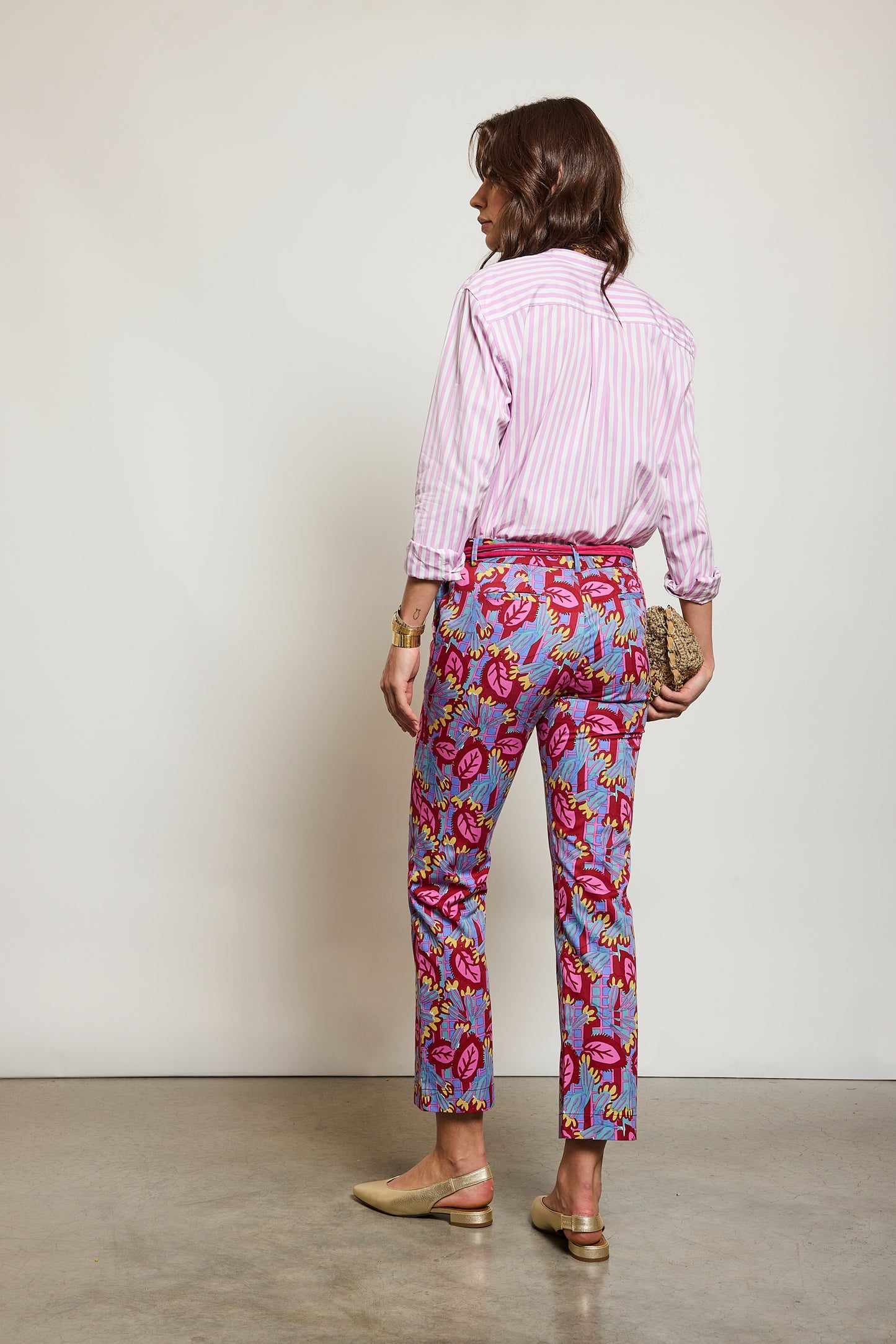 FLORAL PANTS PINK