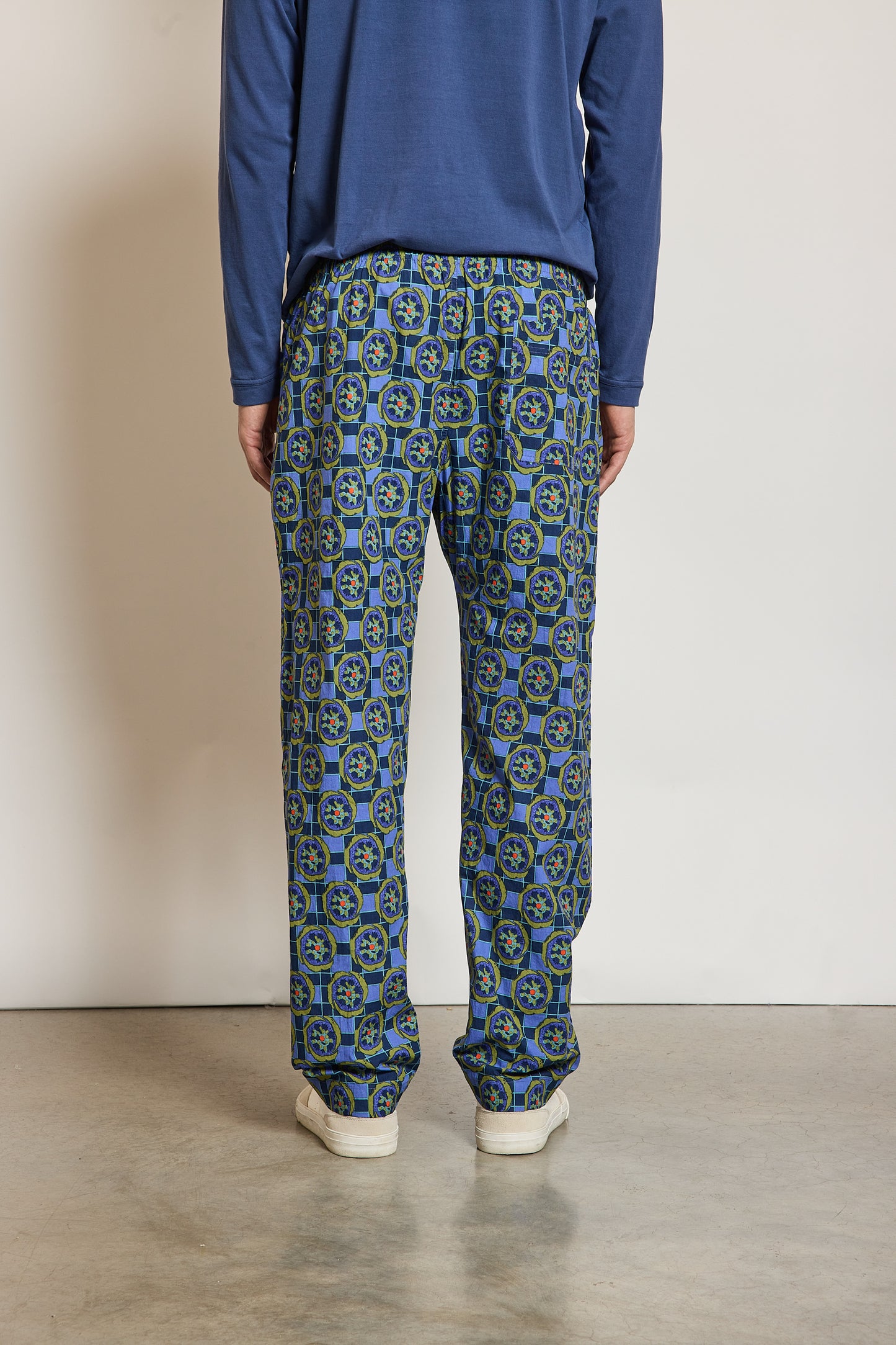 PANTALON IMPRIMÉ BLEU