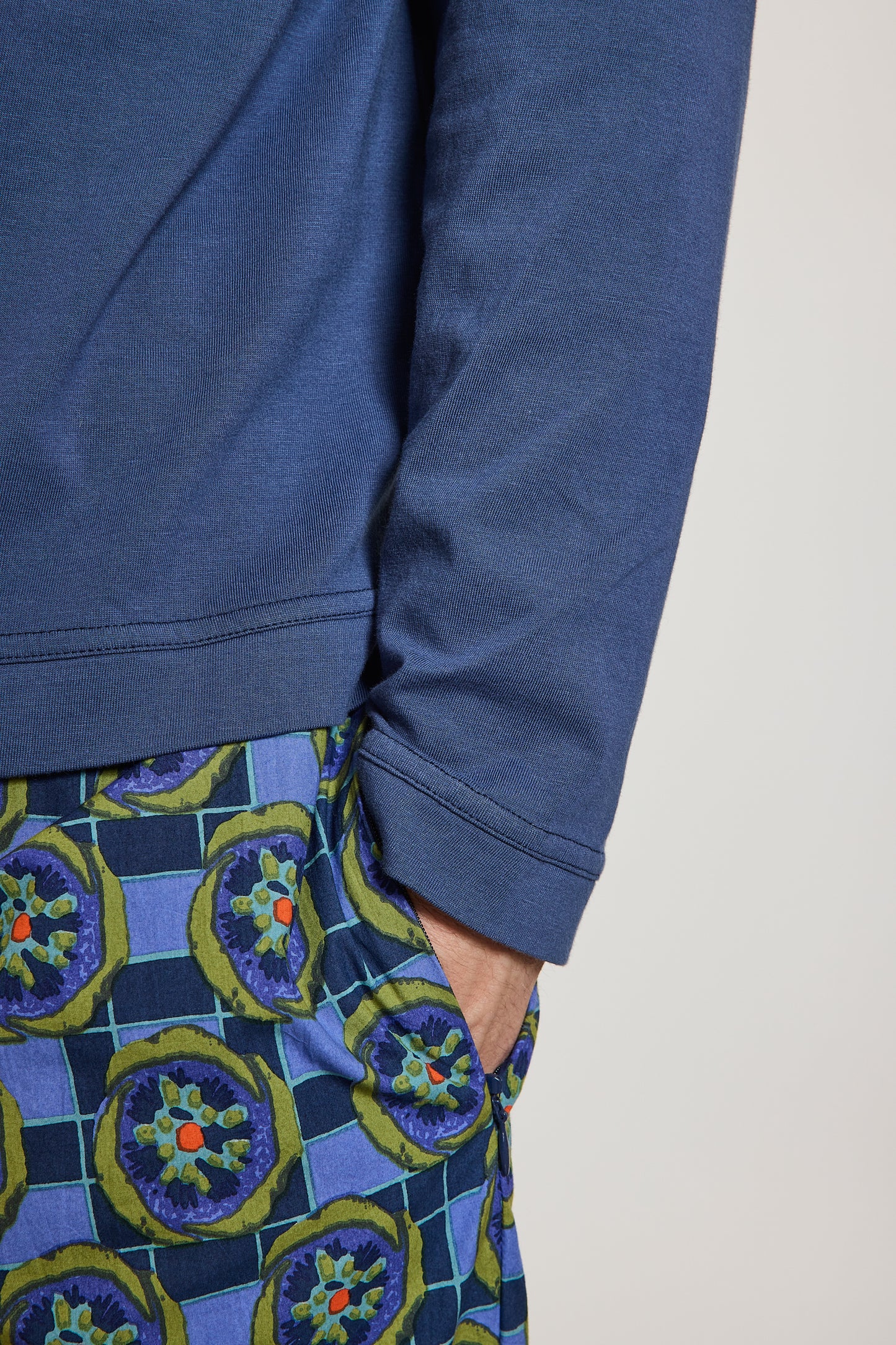 POLO MANCHES LONGUES ACIER
