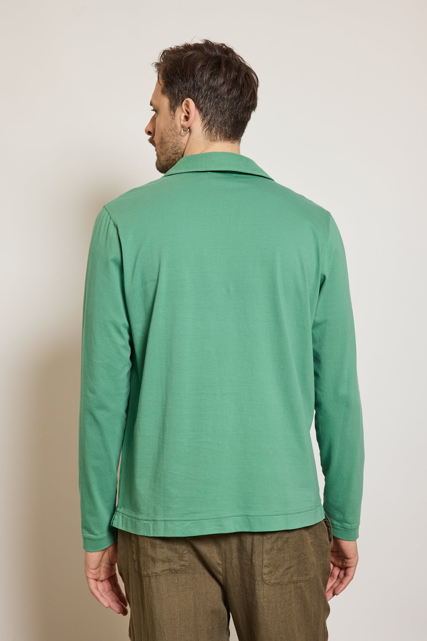 POLO MANCHES LONGUES MENTHE