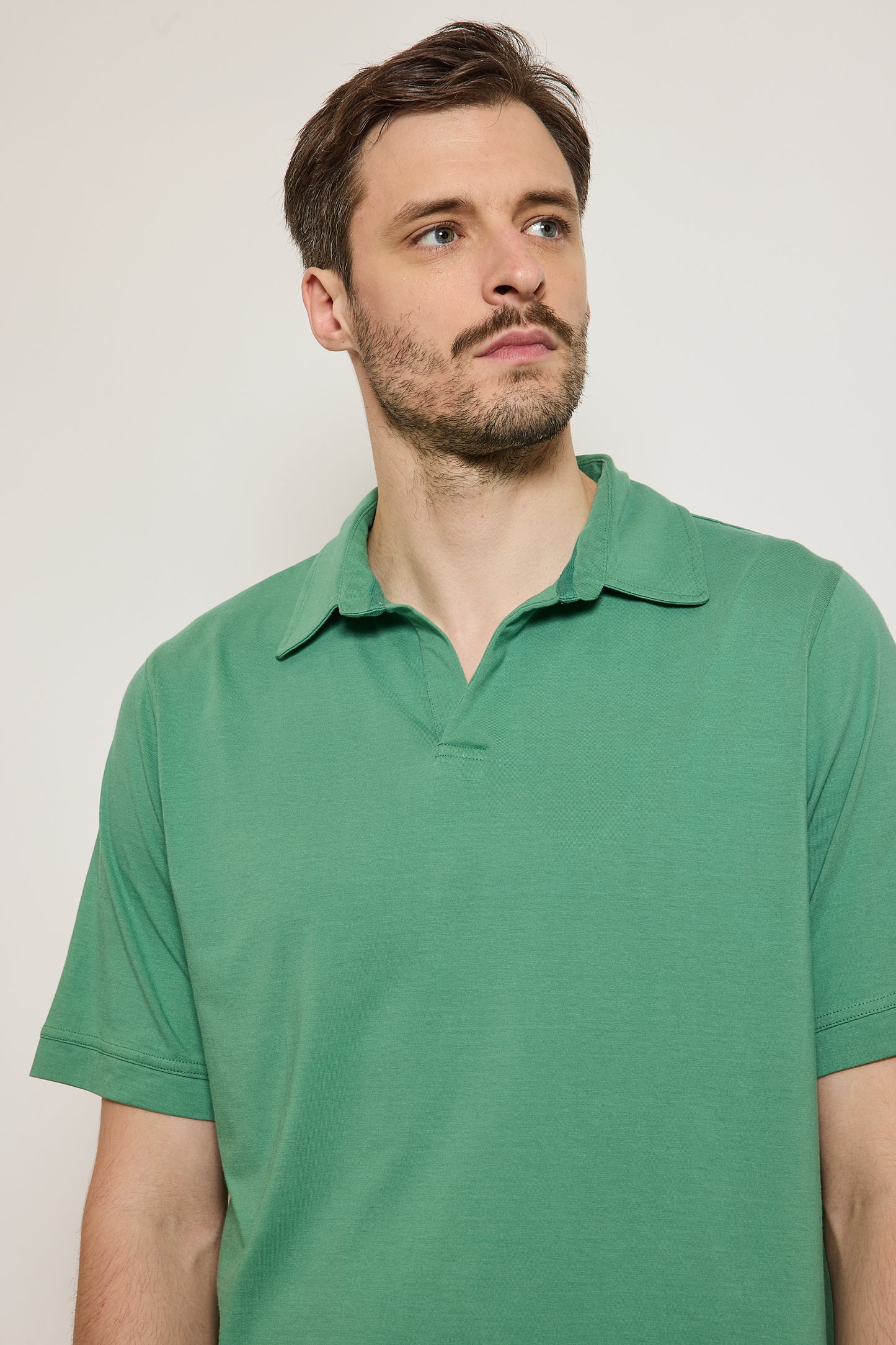 POLO MANCHES COURTES MENTHE