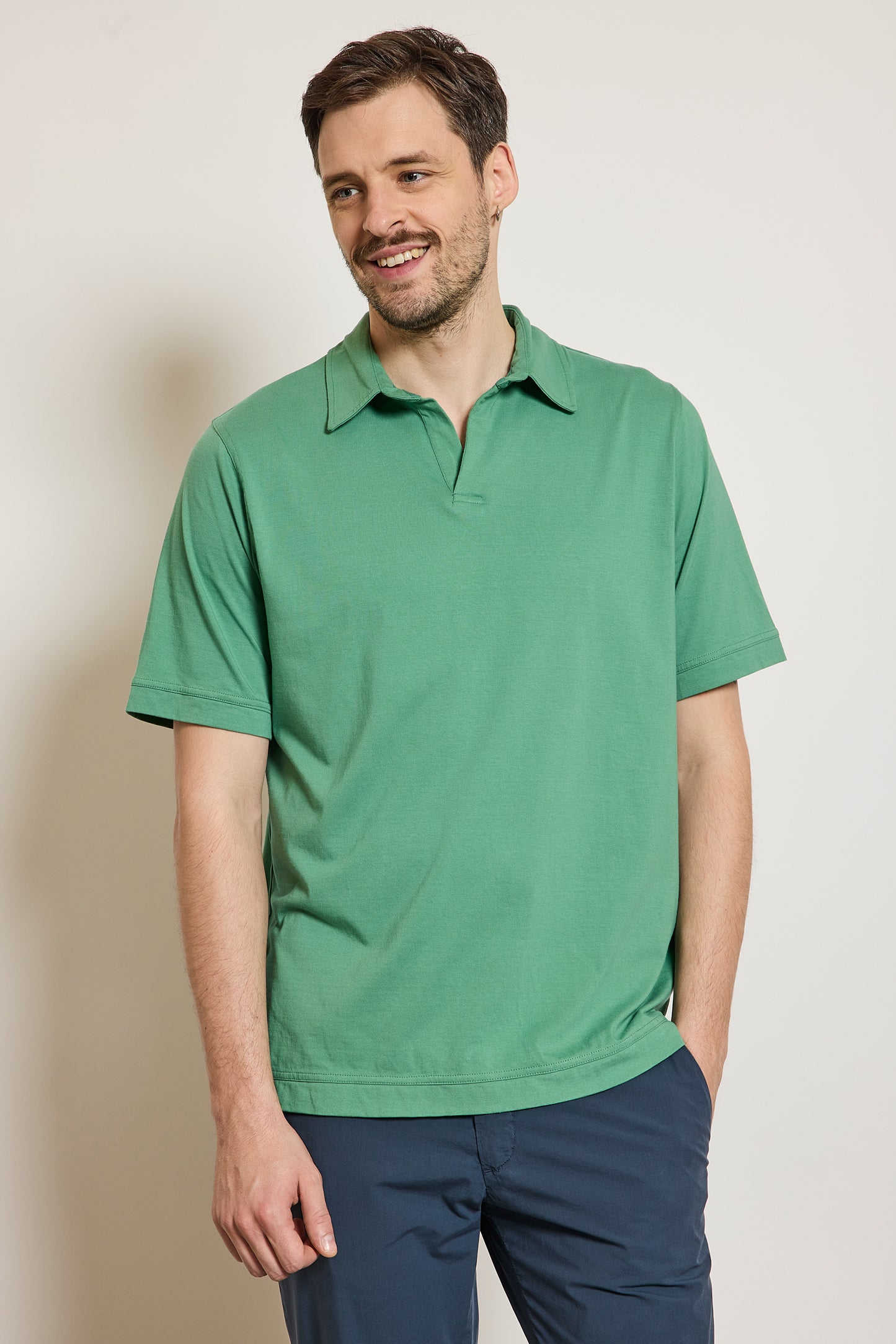 POLO MANCHES COURTES MENTHE