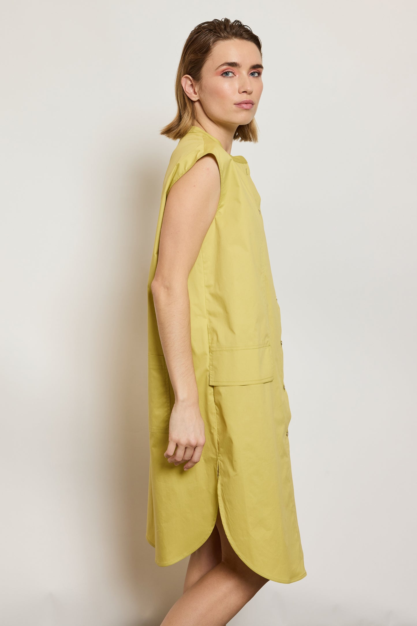 DRESS WITH POCKETS CUMIN
