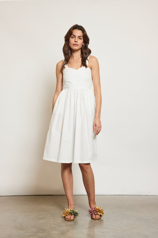 ROBE À BRETELLES BLANCHE