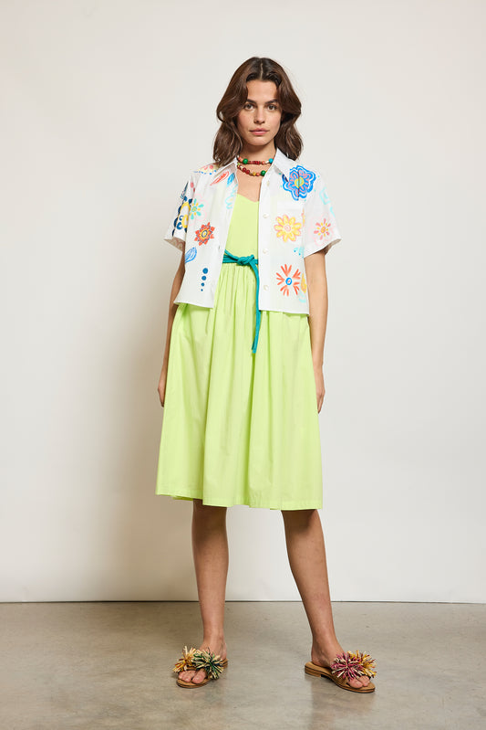 ROBE À BRETELLES LIME