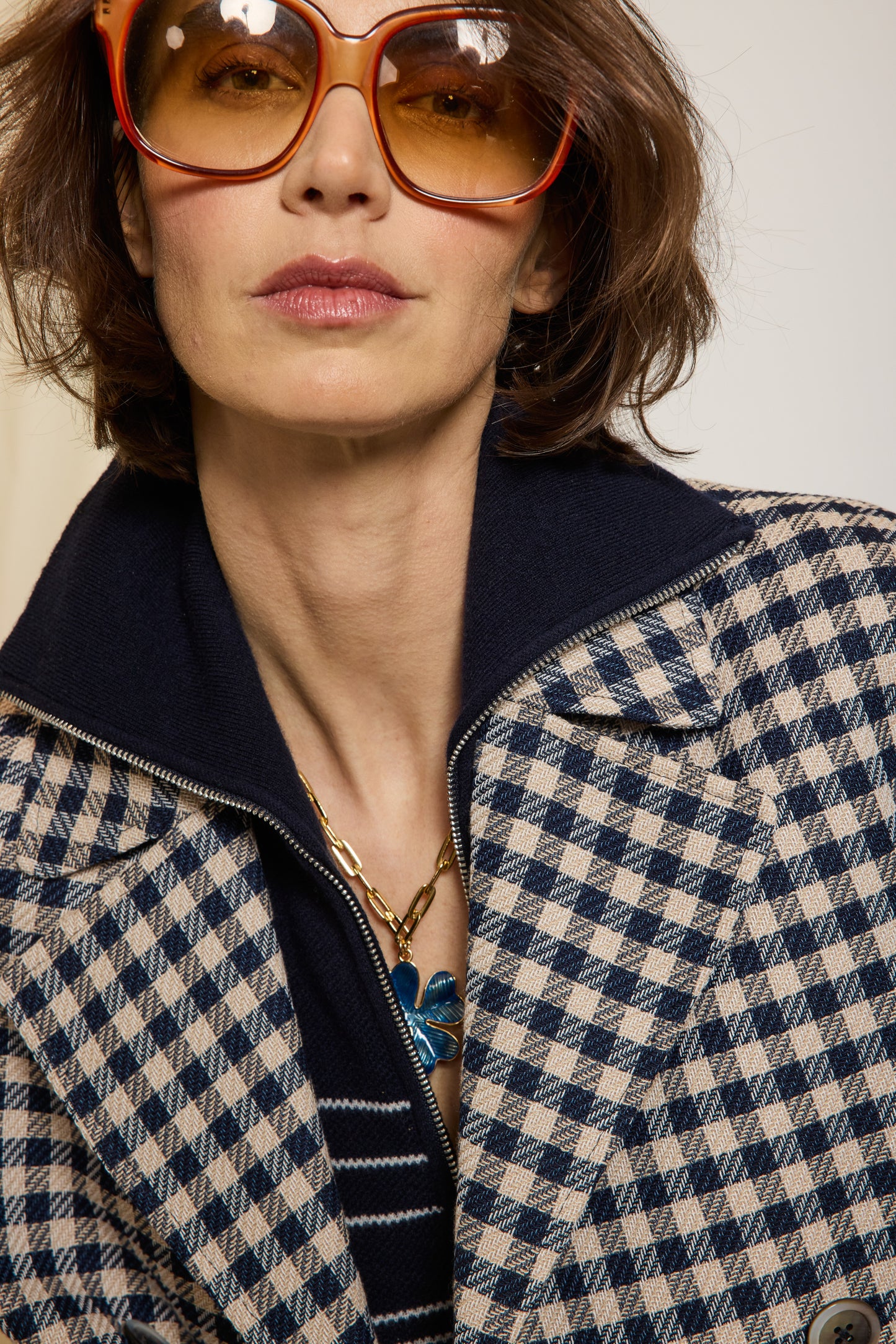 VESTE CROISÉE BLEUE