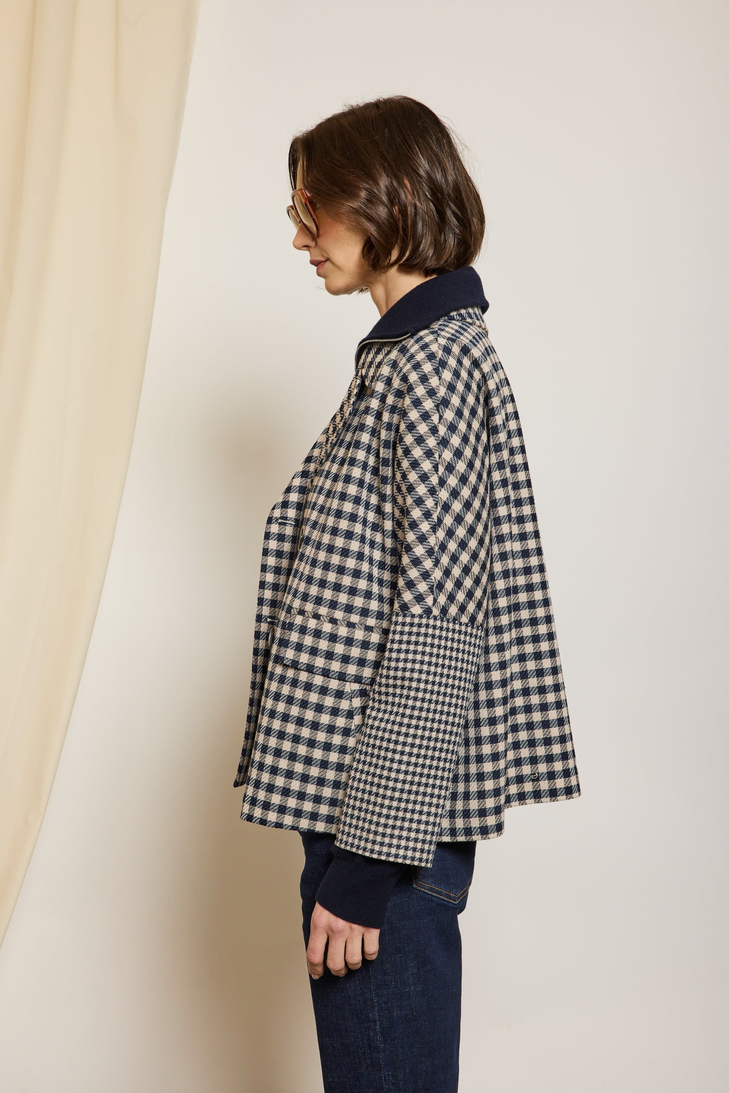 VESTE CROISÉE BLEUE