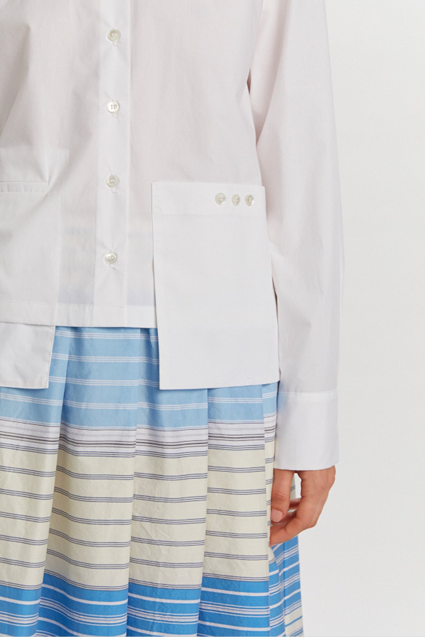 CHEMISE POCHES BLANCHE