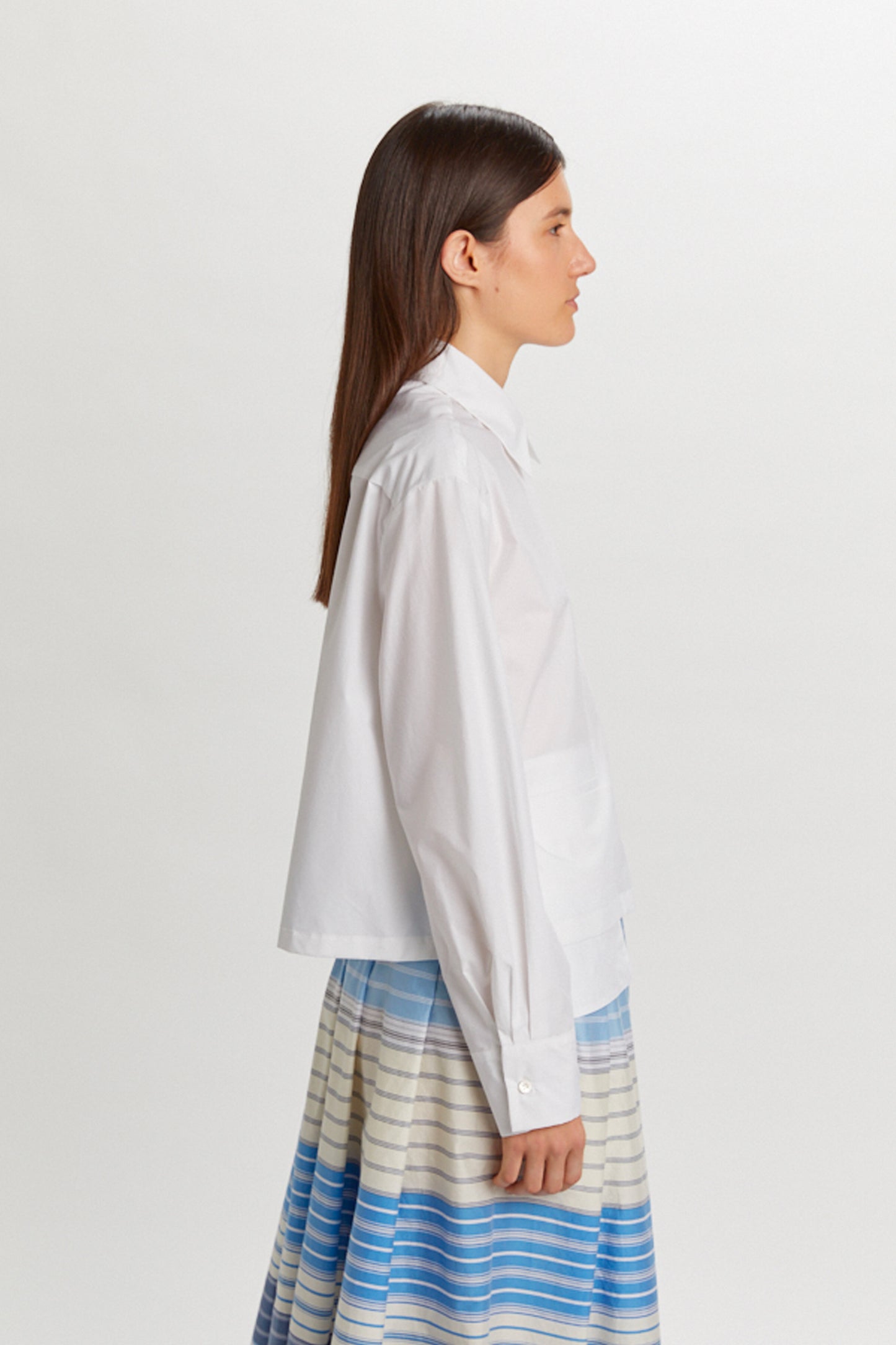 CHEMISE POCHES BLANCHE