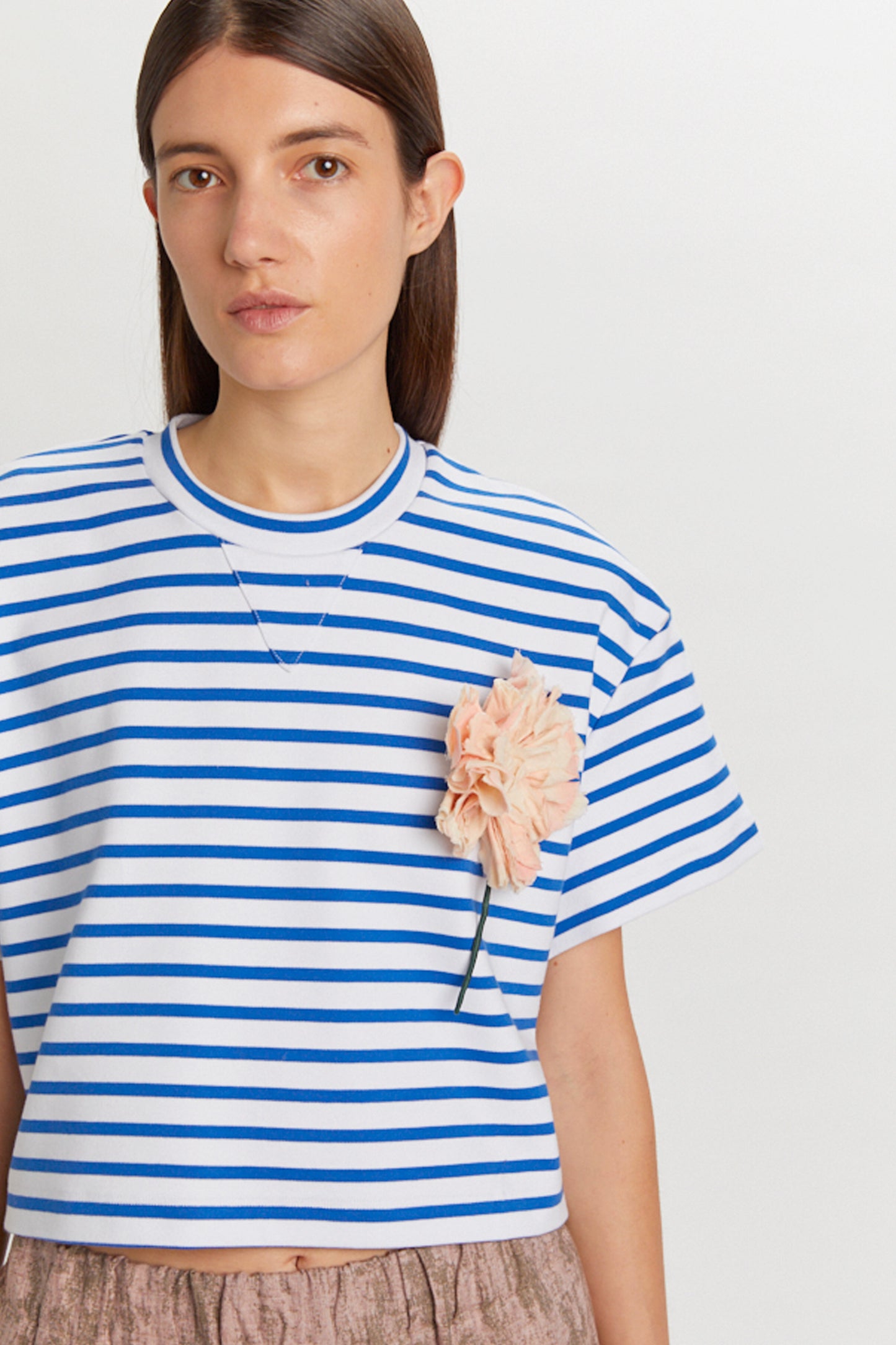 STRIPED SWEATER WHITE