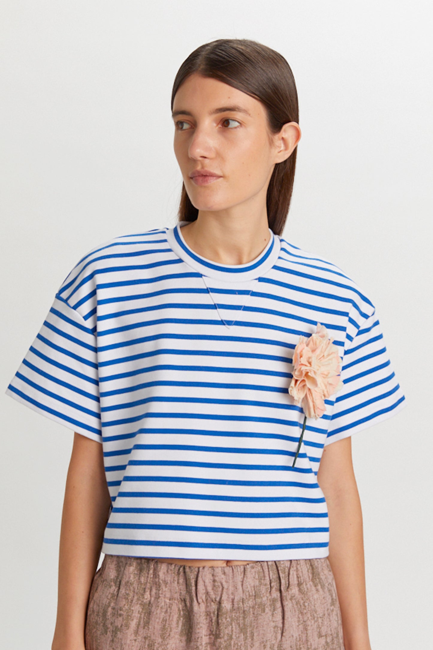 STRIPED SWEATER WHITE