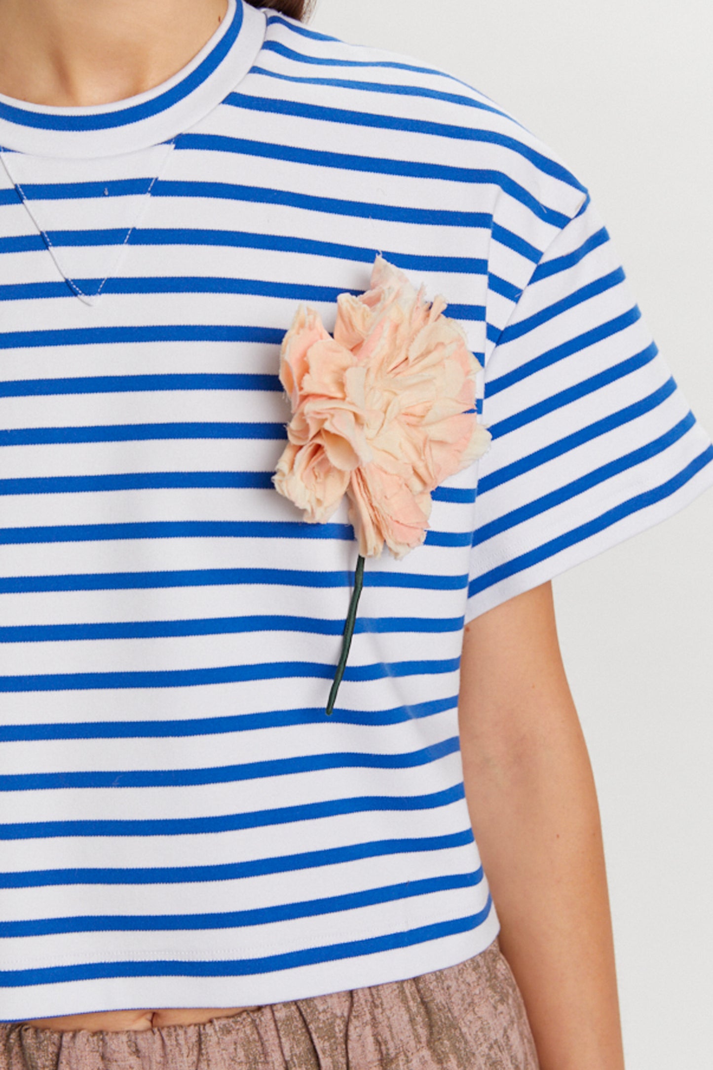 STRIPED SWEATER WHITE