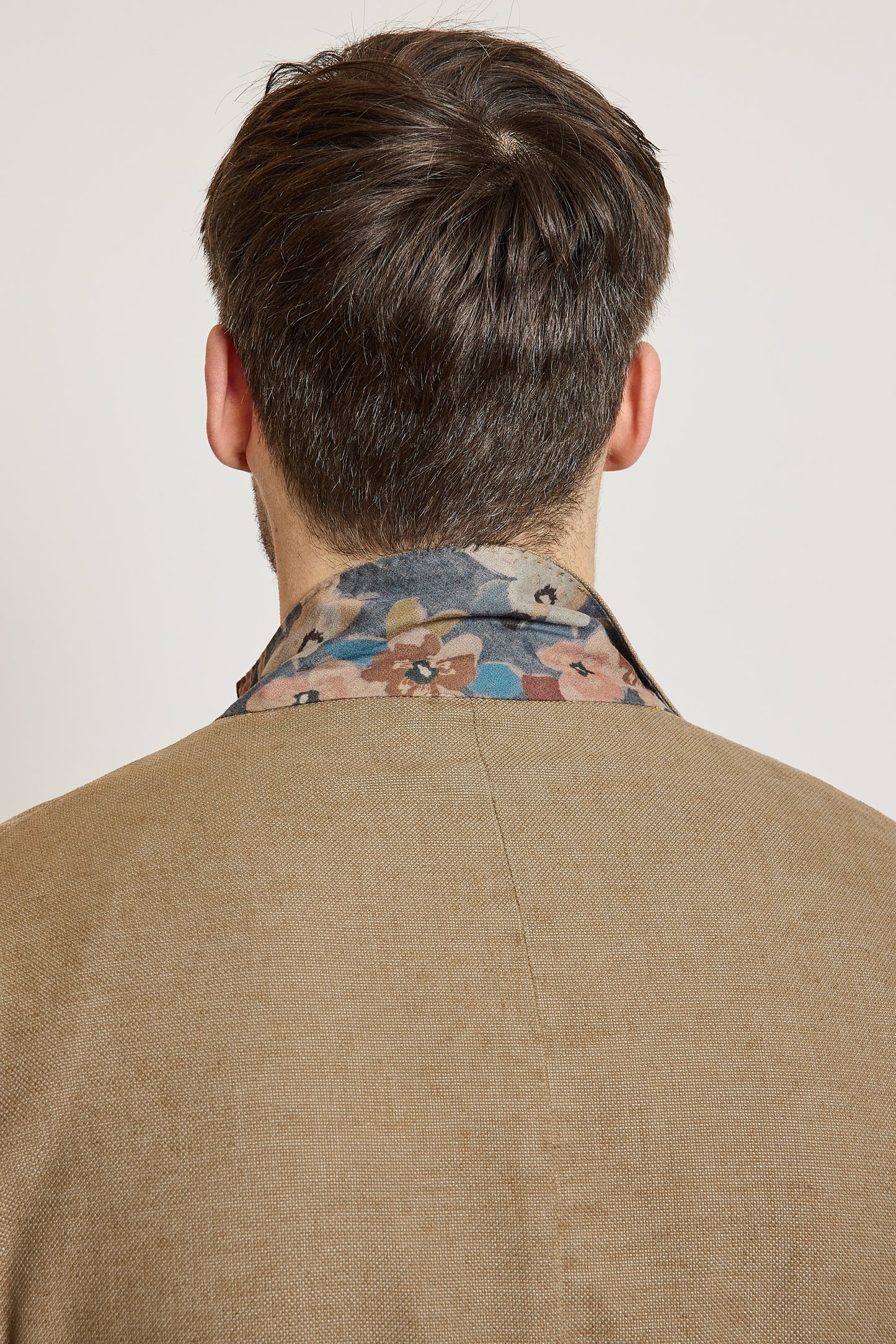 VESTE EN PIQUÉ DE COTON HAVANE