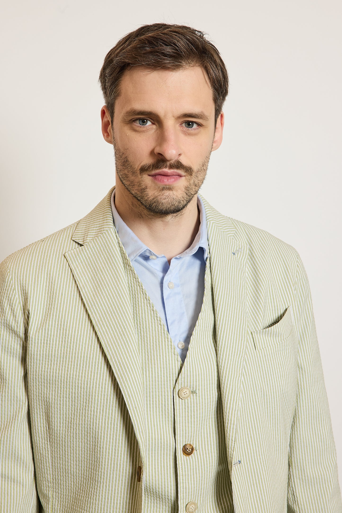 VESTE SEERSUCKER PISTACHE