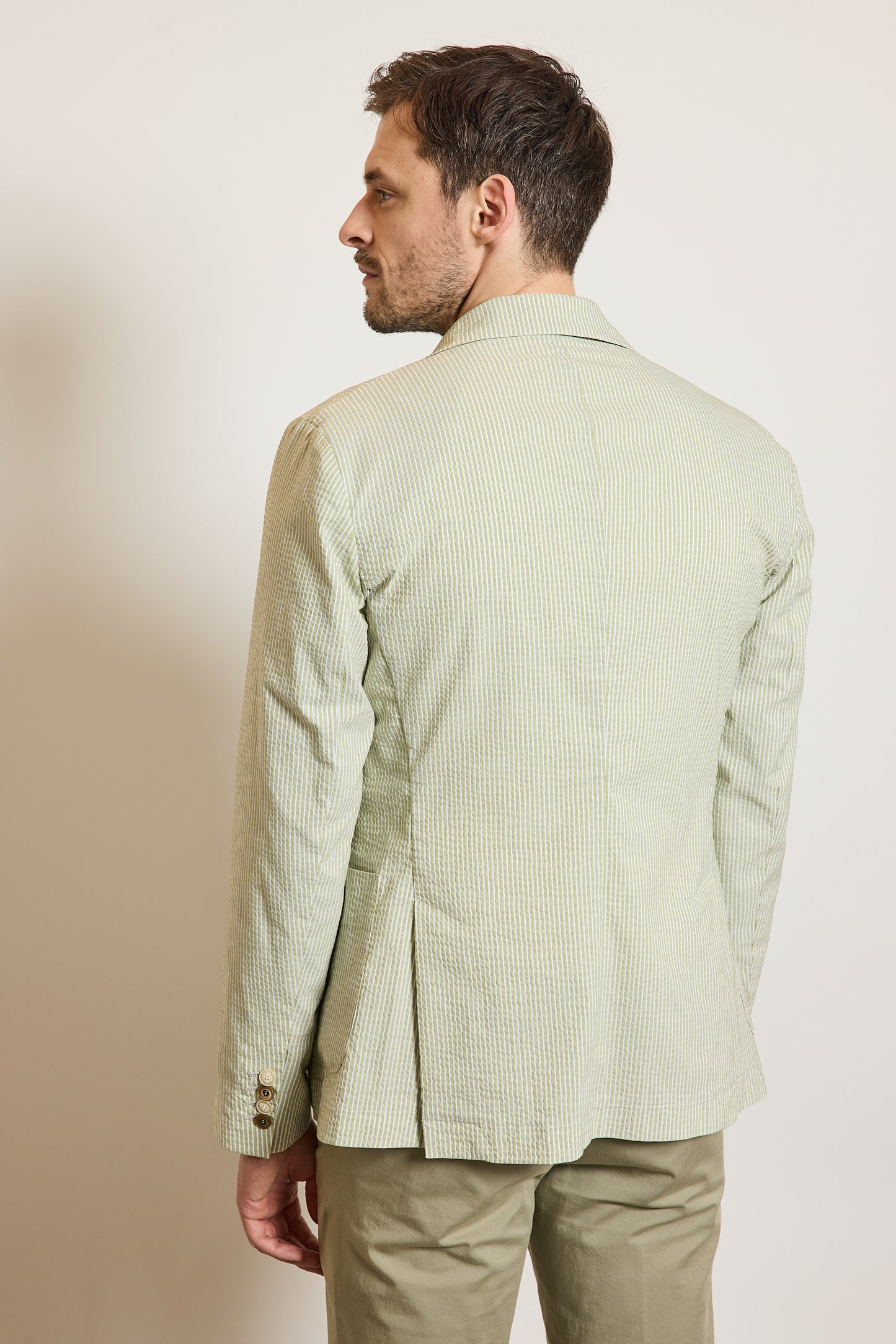 VESTE SEERSUCKER PISTACHE
