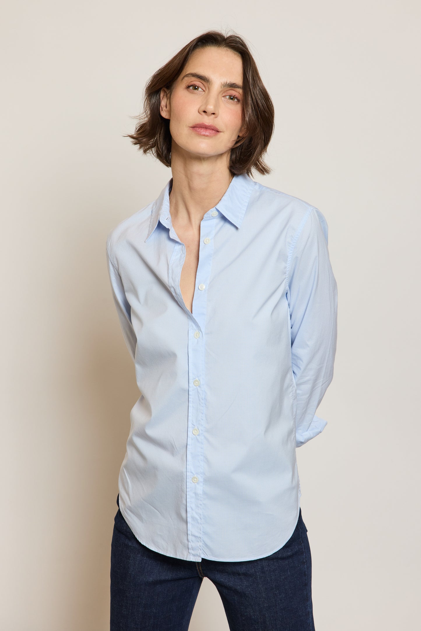 CHEMISE IBIZA VICHY CIEL