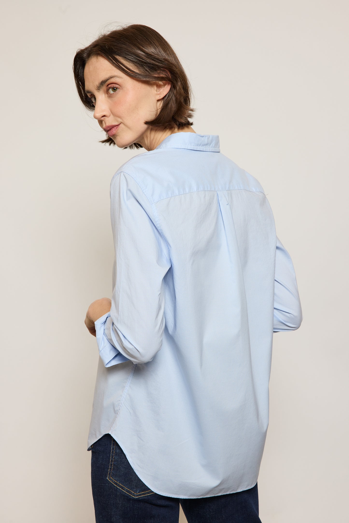 CHEMISE IBIZA VICHY CIEL