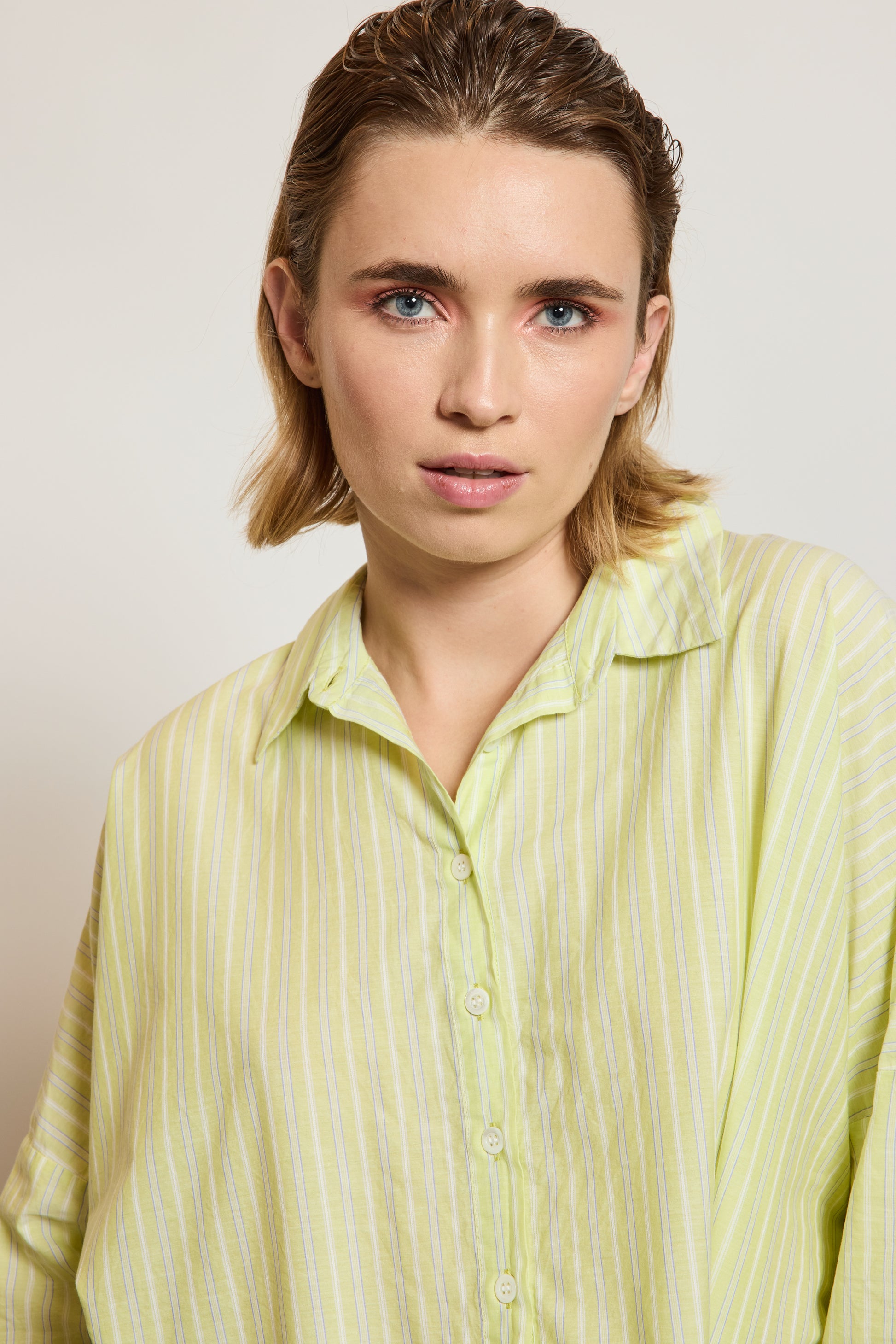 PALMA SHIRT GREEN STRIPES – Victoire Paris