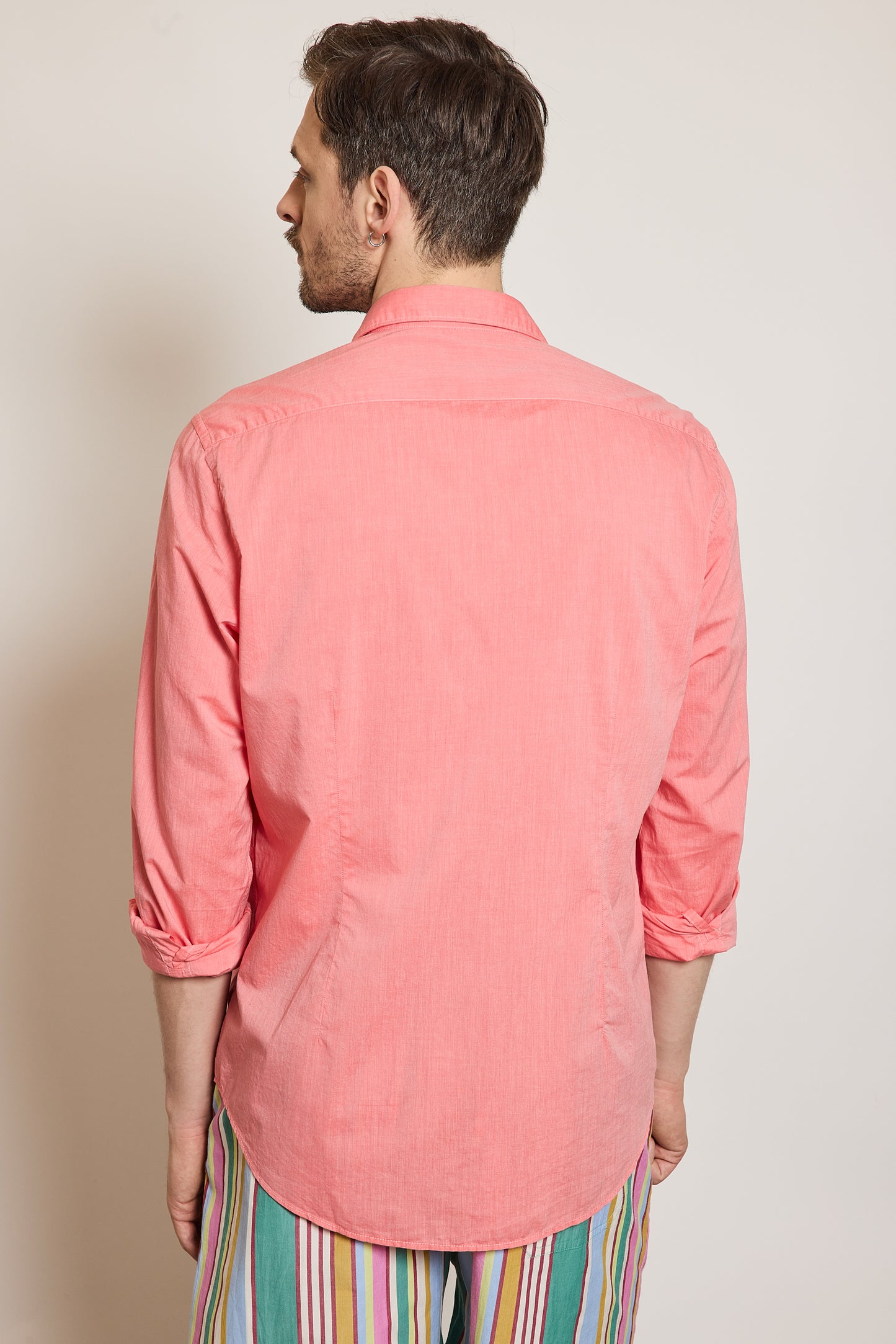 CHEMISE AJUSTÉE EN VOILE FRAISE