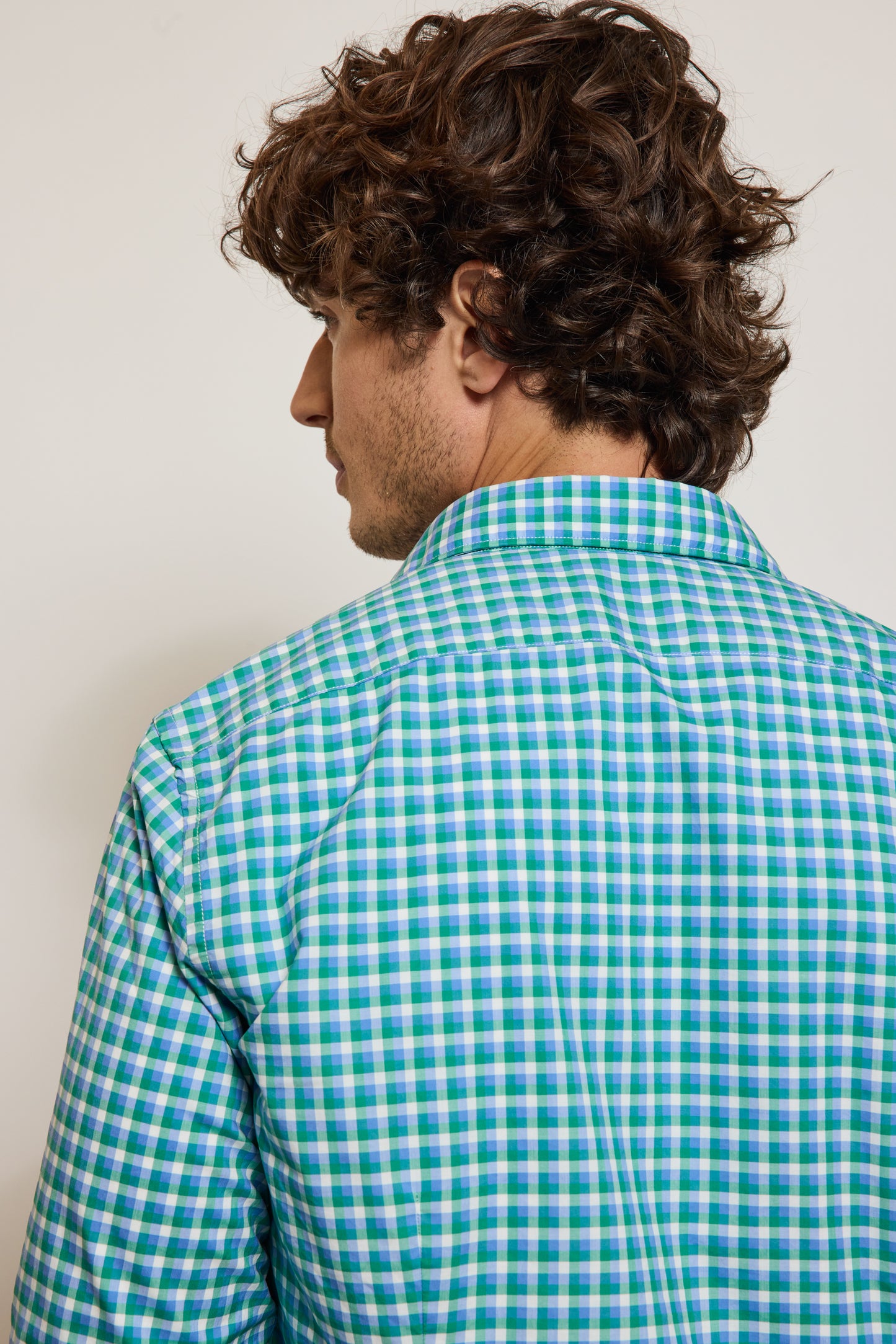 CHEMISE AJUSTÉE CARREAUX BICOLORES