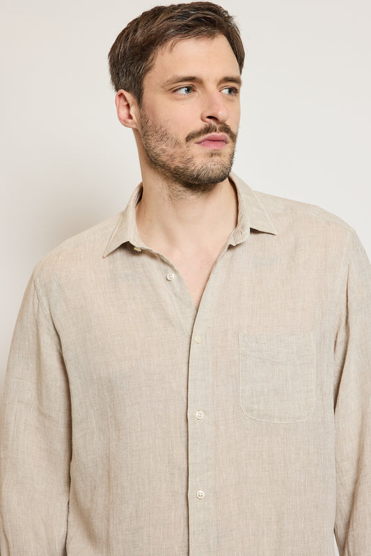 LINEN SEMI SLIM SHIRT ROPES