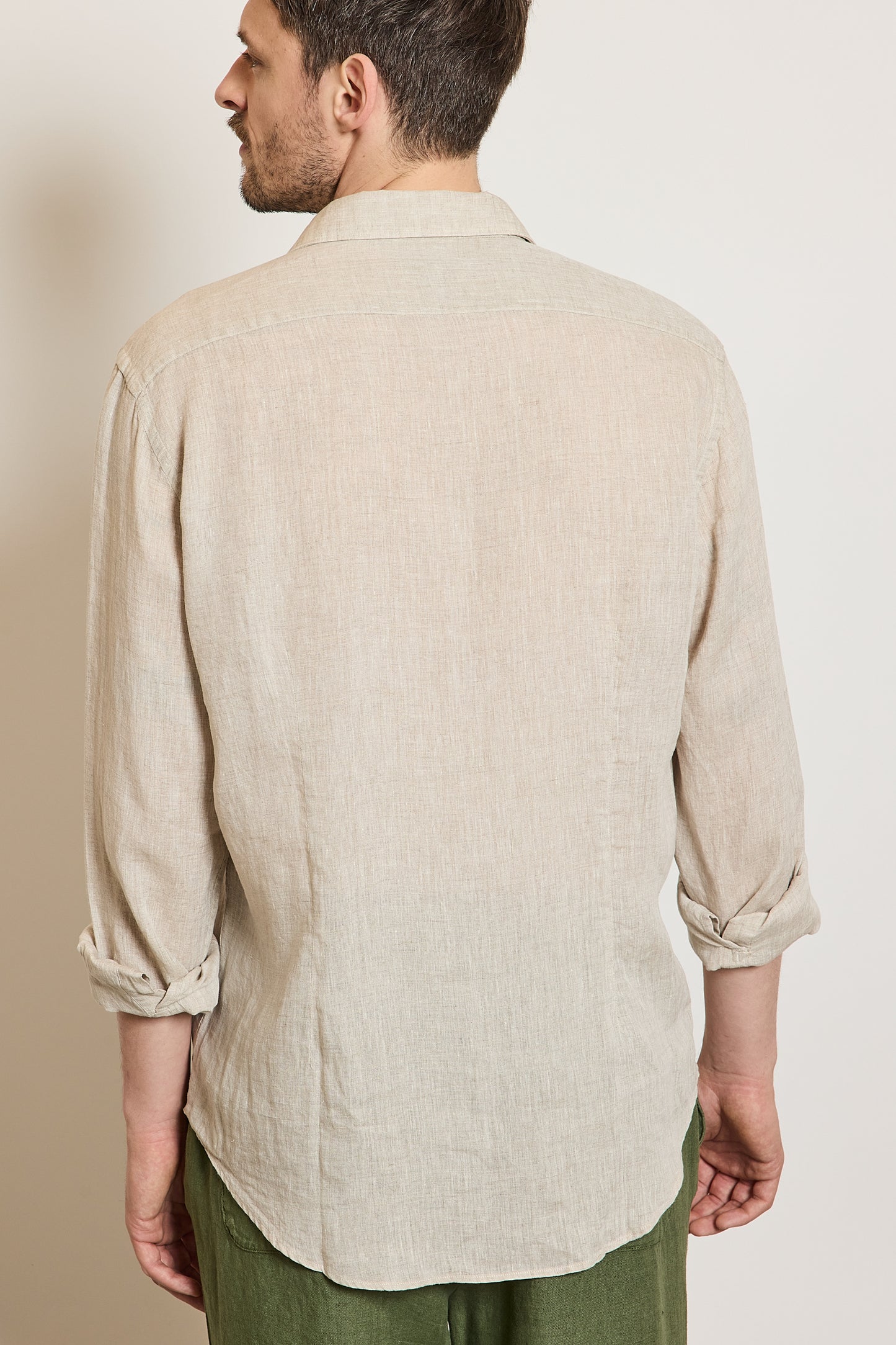 CHEMISE AJUSTÉE EN LIN FICELLE