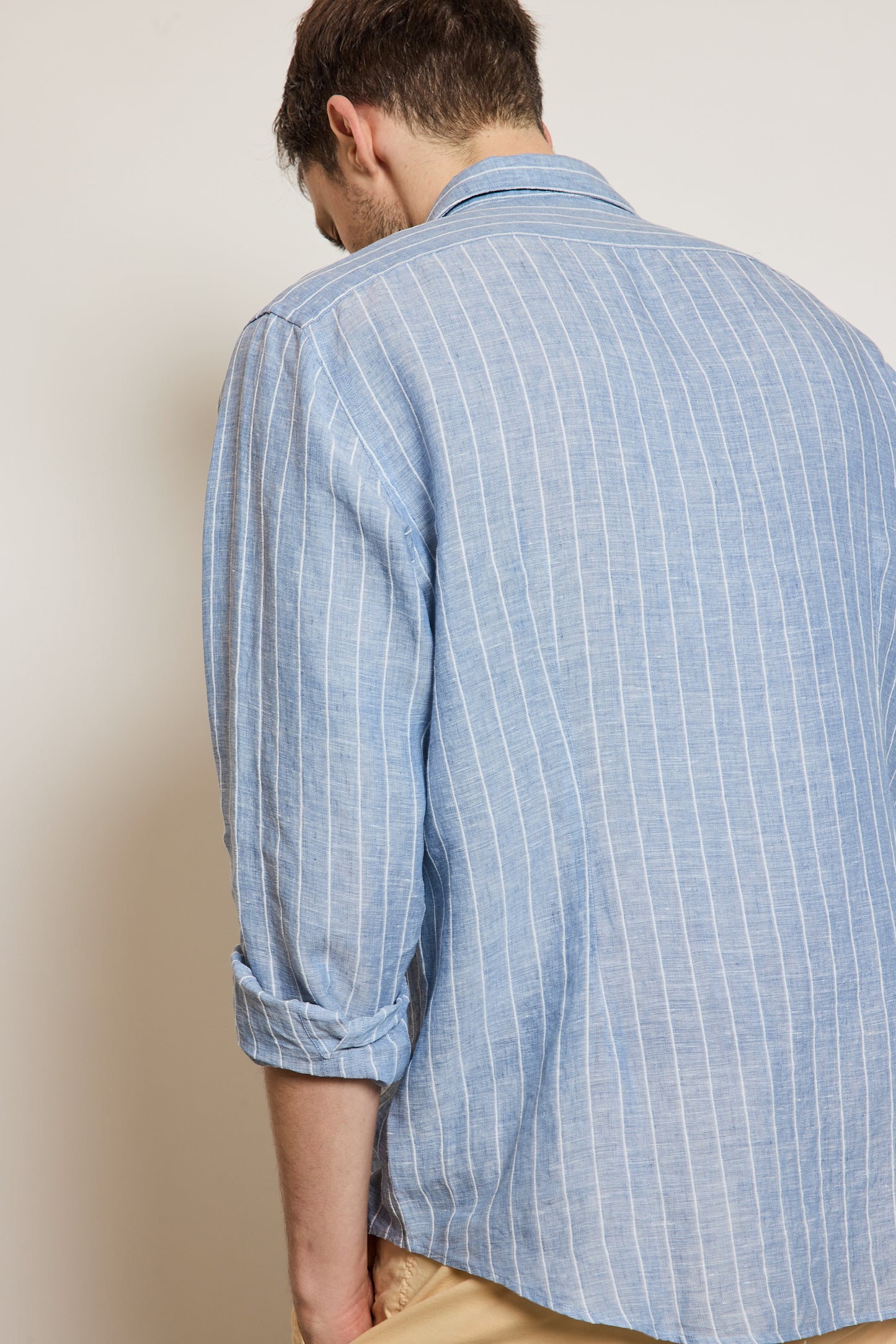 CHEMISE AJUSTÉE EN LIN COTON JEAN