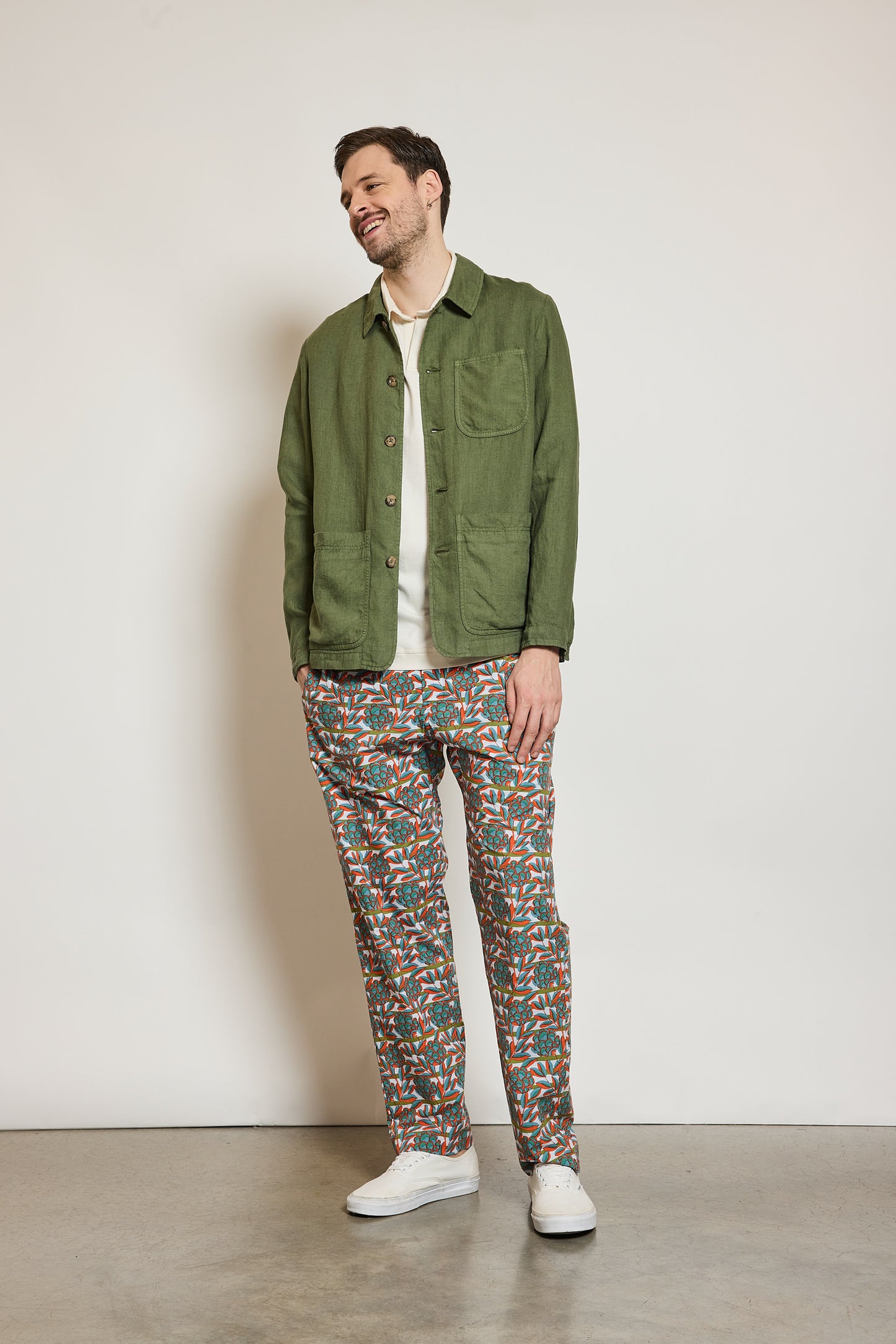 WORKJACKET LIN OLIVE