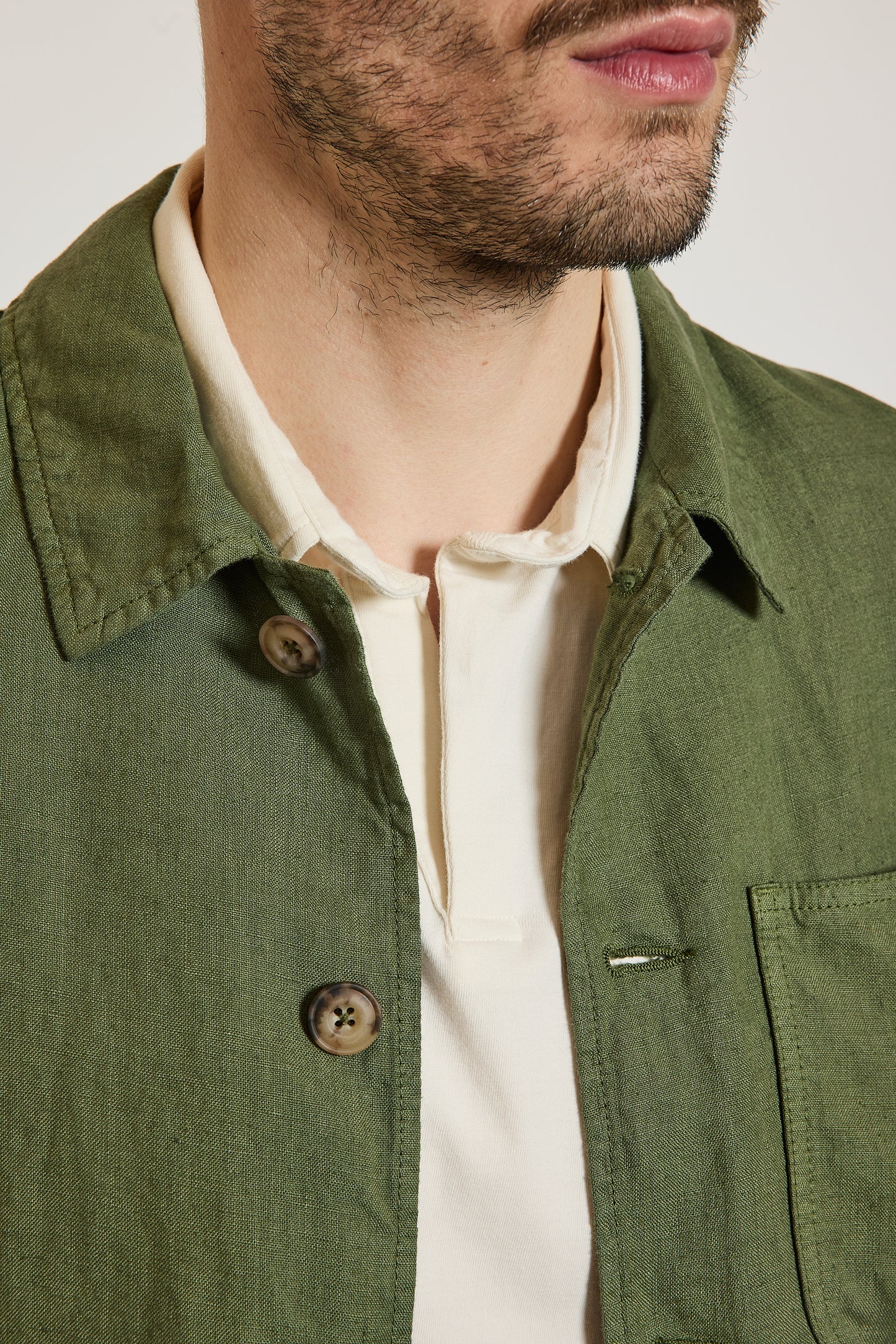 WORKJACKET LIN OLIVE